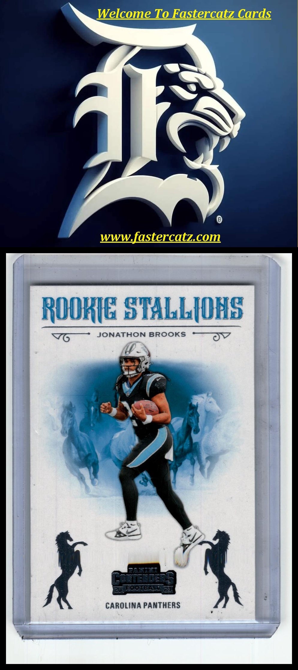 2024 Panini Contenders #23 Jonathon Brooks Rookie Stallions