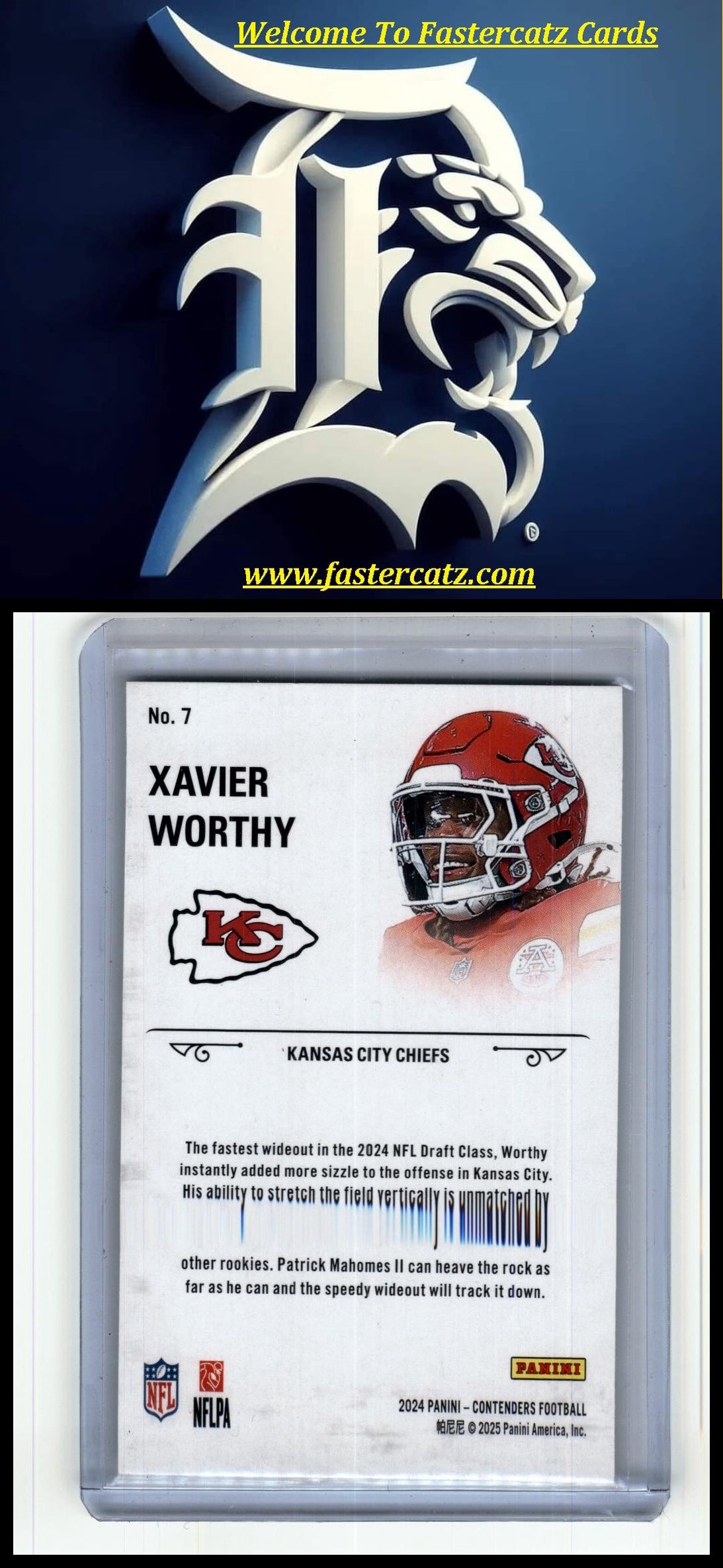 2024 Panini Contenders #7 Xavier Worthy Rookie Stallions Red