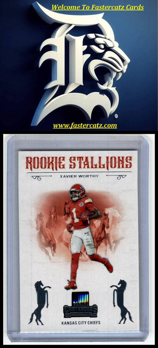 2024 Panini Contenders #7 Xavier Worthy Rookie Stallions Red