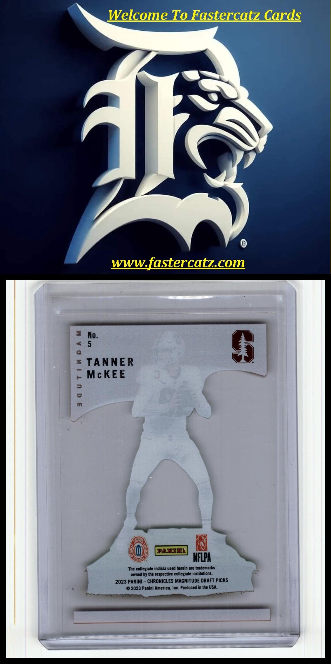 2023 Panini Chronicles Draft Picks #5 Tanner McKee Magnitude