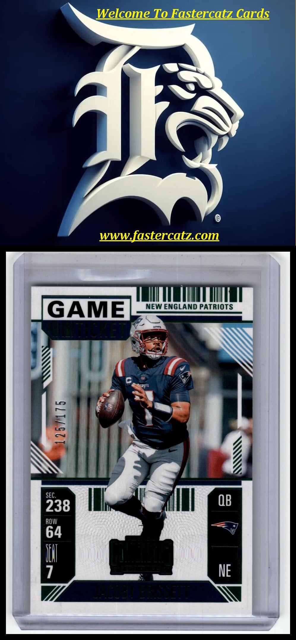 2024 Panini Contenders #67 Jacoby Brissett Game Ticket Red