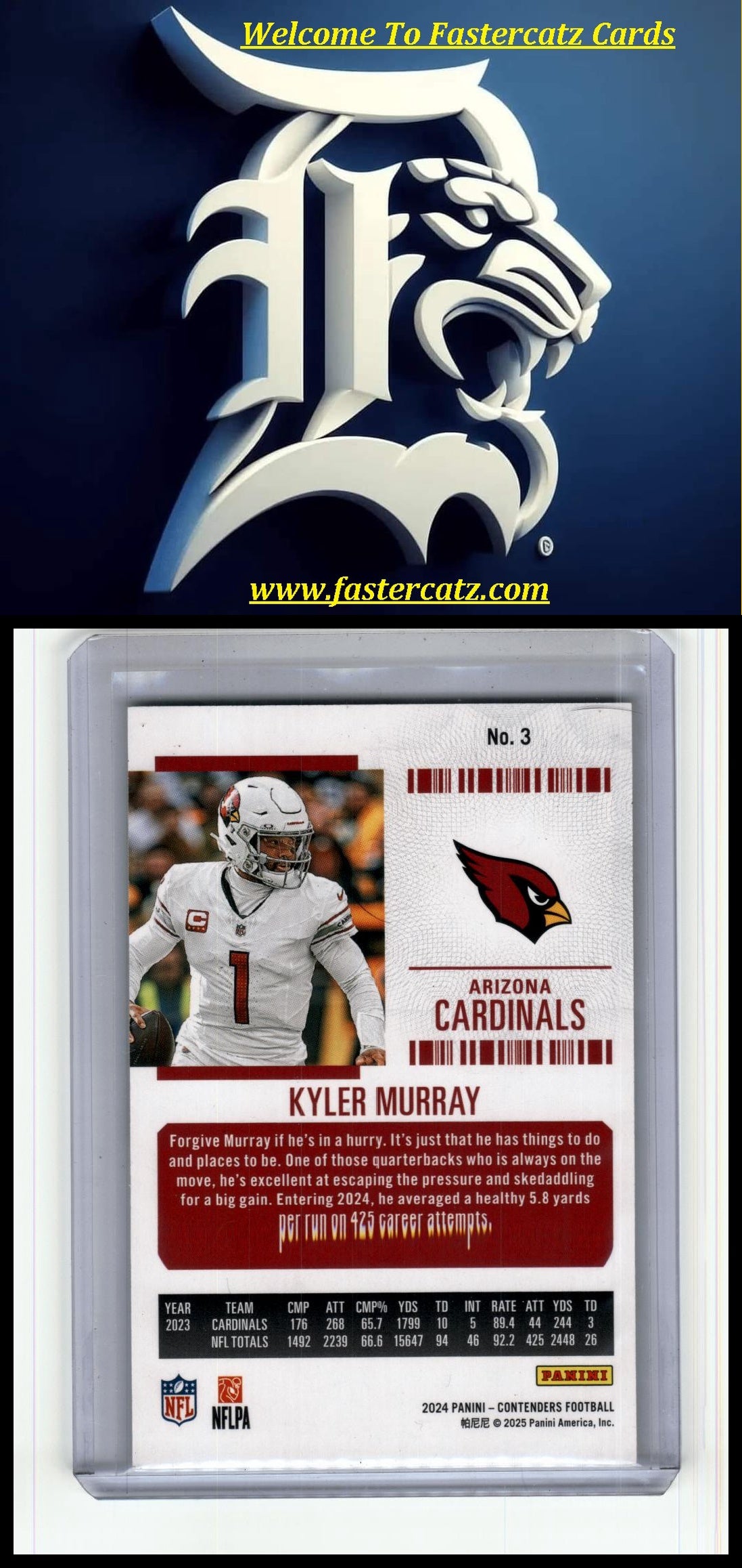 2024 Panini Contenders #3 Kyler Murray