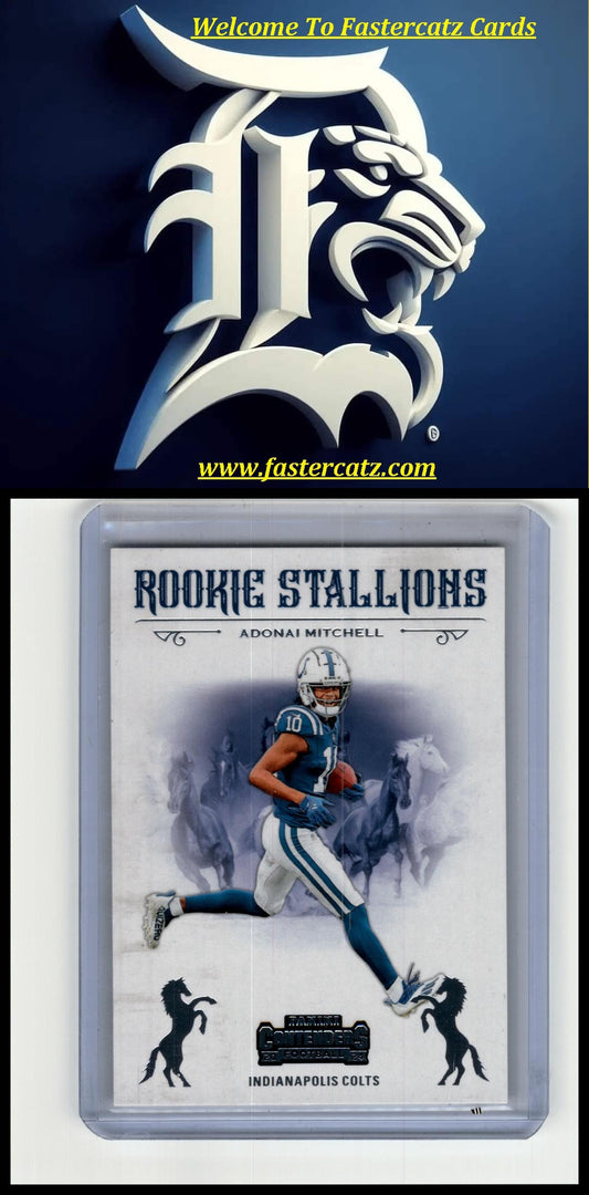 2024 Panini Contenders #17 Adonai Mitchell Rookie Stallions
