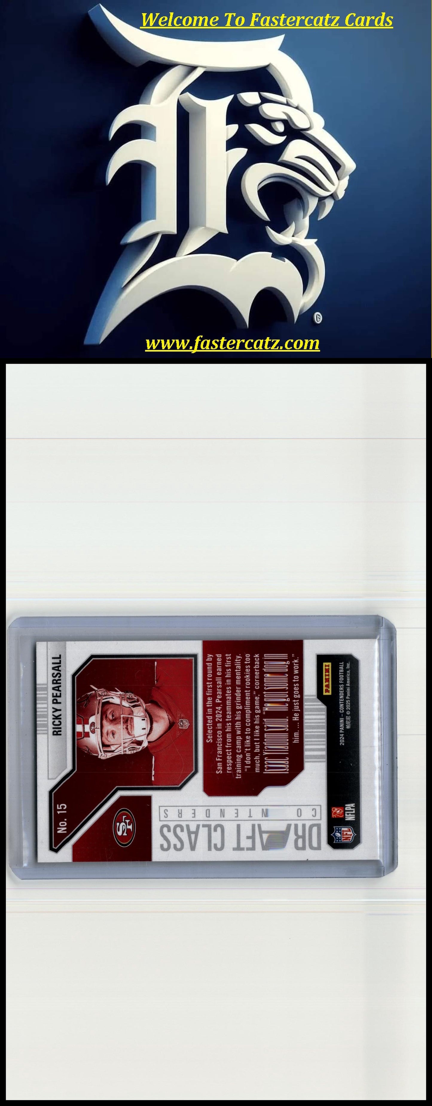 2024 Panini Contenders #15 Ricky Pearsall Draft Class Contenders