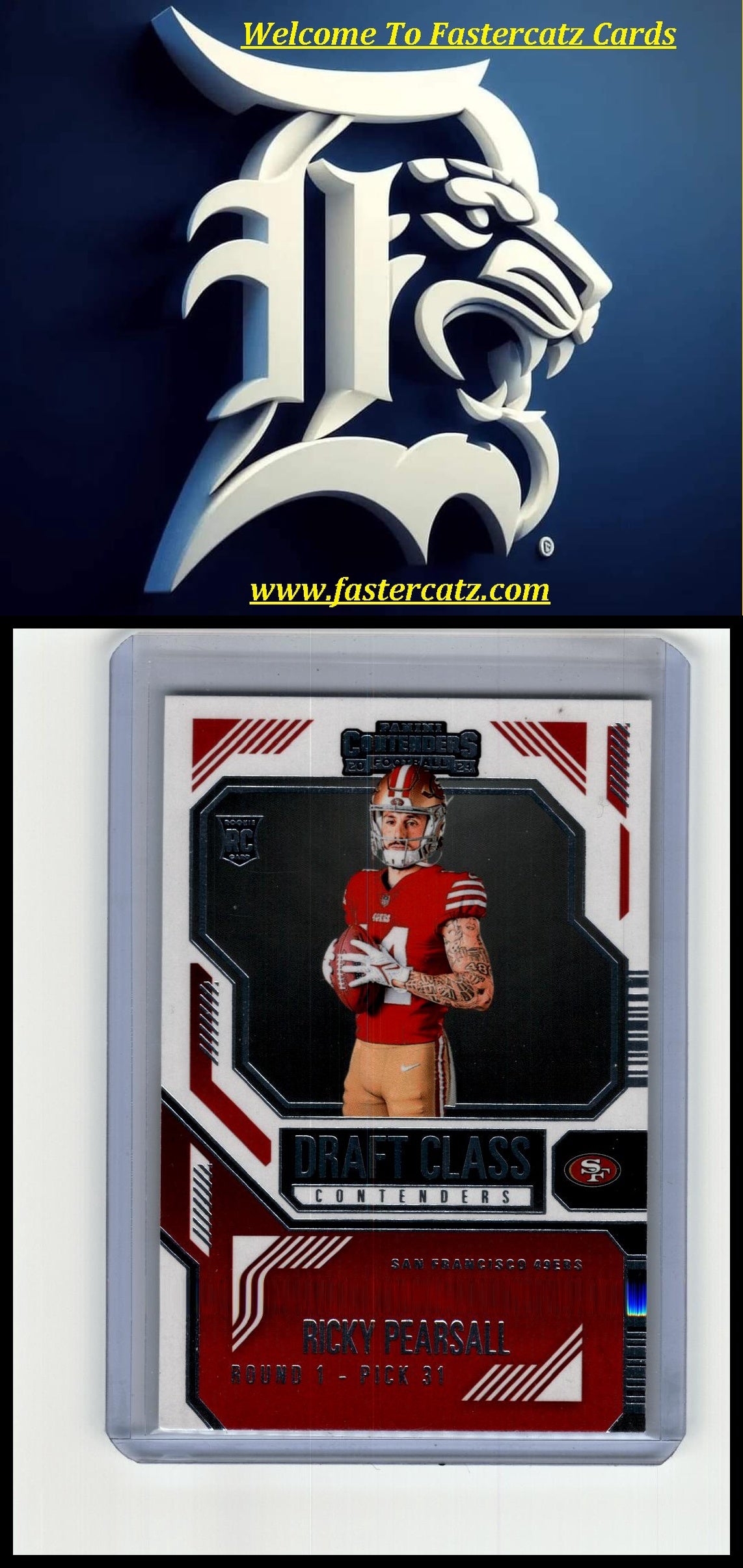 2024 Panini Contenders #15 Ricky Pearsall Draft Class Contenders