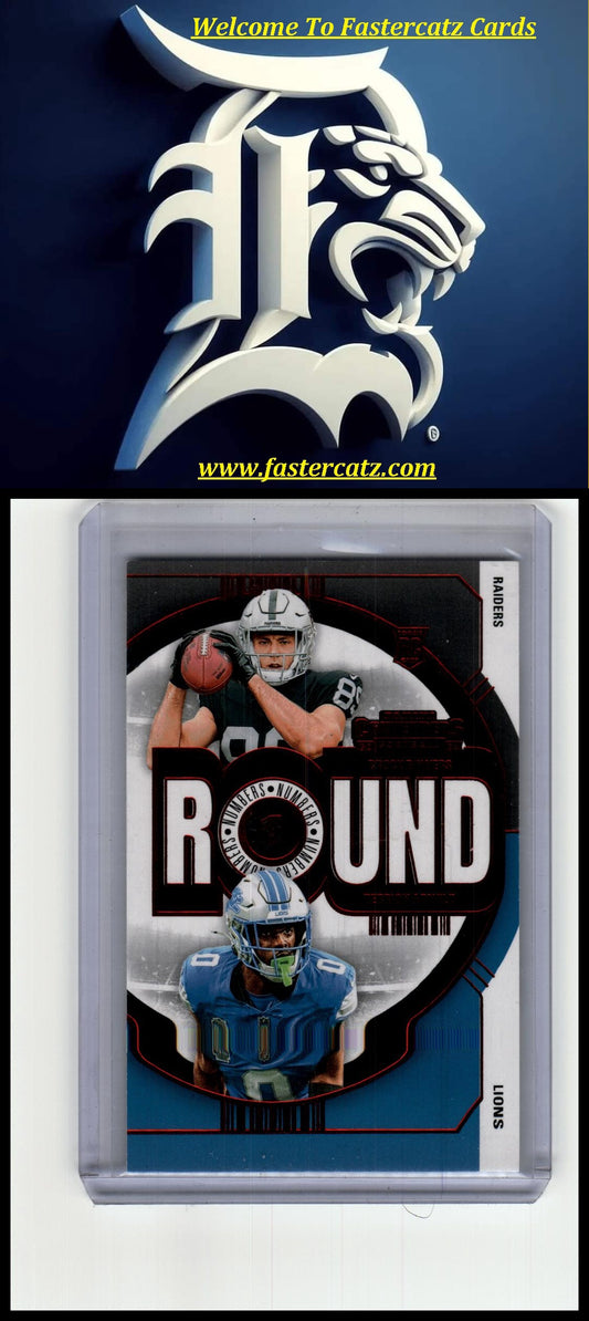 2024 Panini Contenders #23 Brock Bowers / Terrion Arnold Round Numbers
