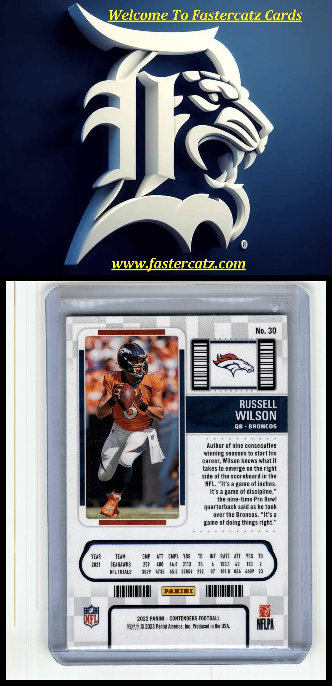 2022 Panini Contenders #30 Russell Wilson