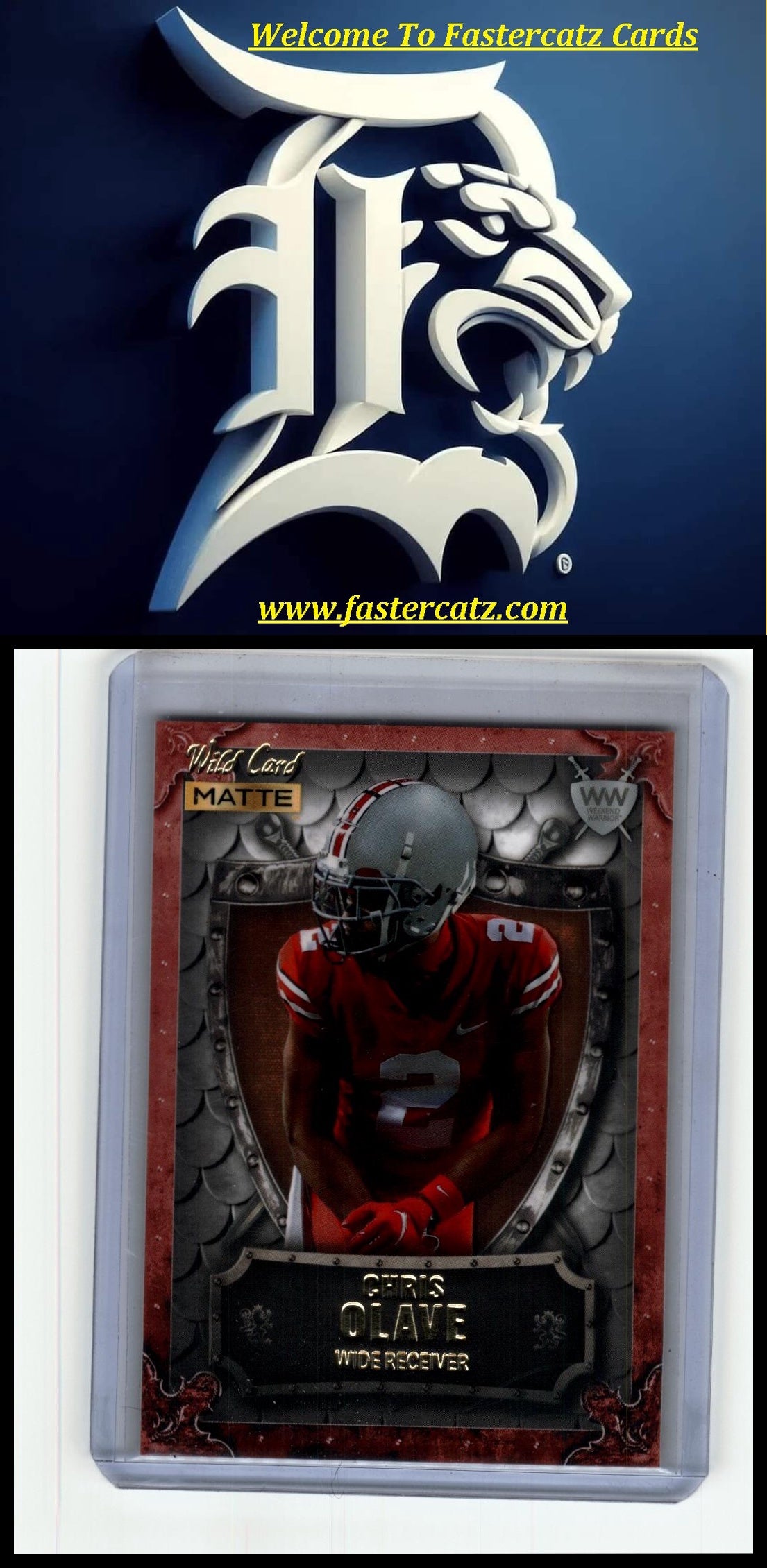 2022 Wild Card Matte: Weekend Warrior Cobalt/Silver/Orange #WW-7 Chris Olave