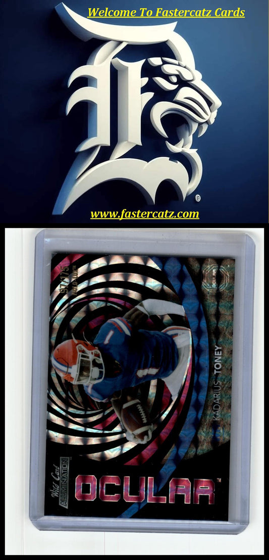 2021 Wild Card Alumination #OC-19 Kadarius Toney Ocular Single Swirl Purple