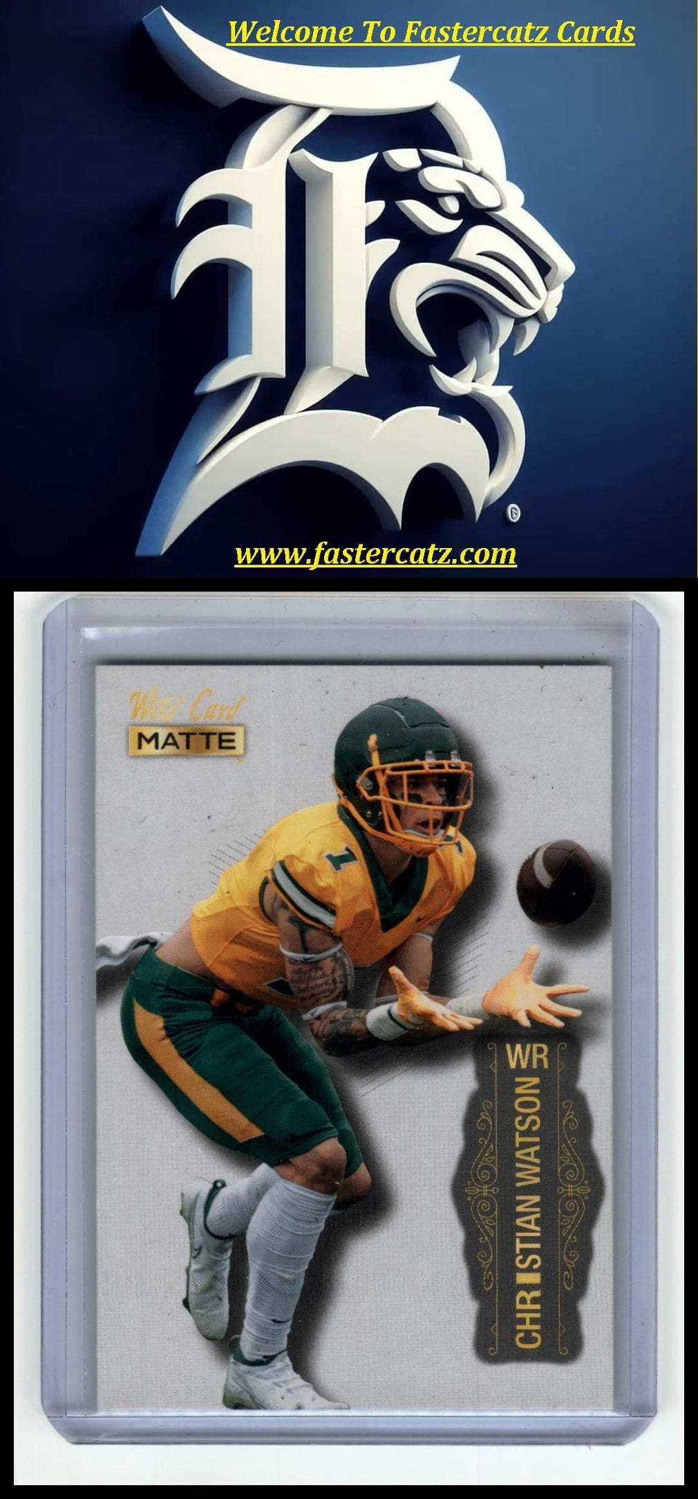 2022 Wild Card Matte #MB-17 Christian Watson 50 Stripes White