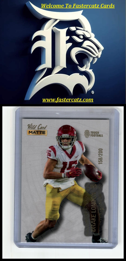 2022 Wild Card Matte #MB-41 Drake London White