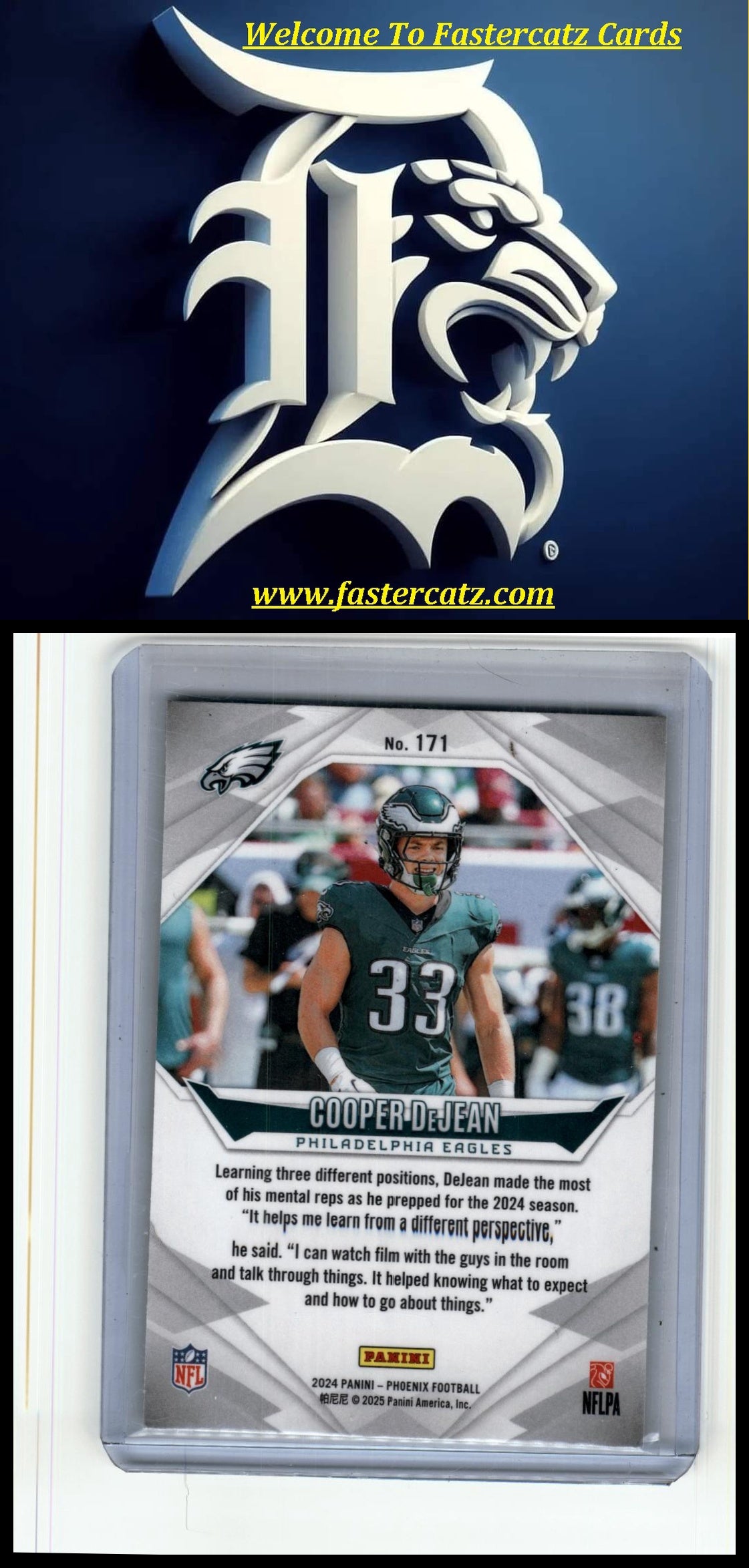 2024 Panini Phoenix #171 Cooper DeJean Phoenix #/399