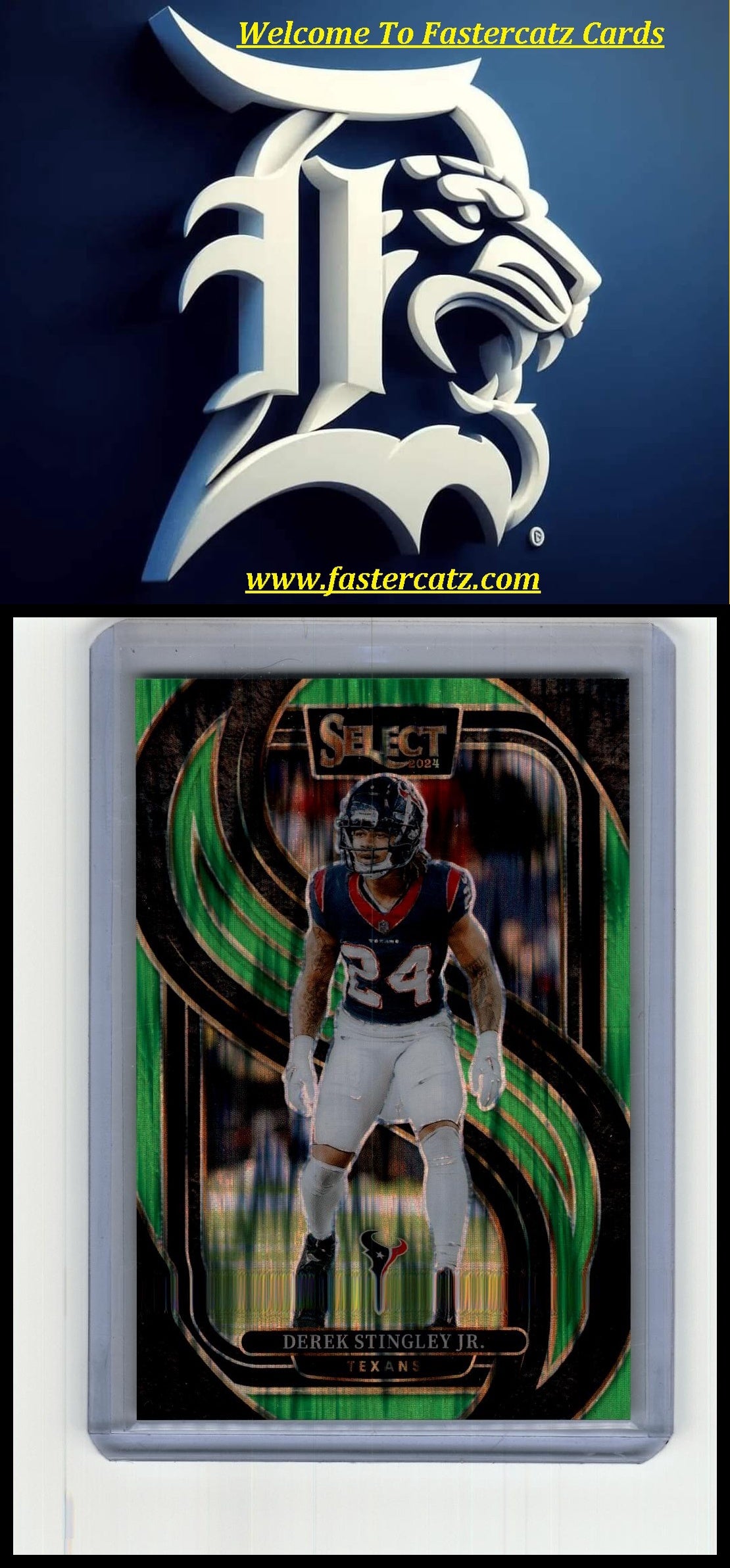 2024 Panini Select #149 Derek Stingley Jr. Silver Prizm