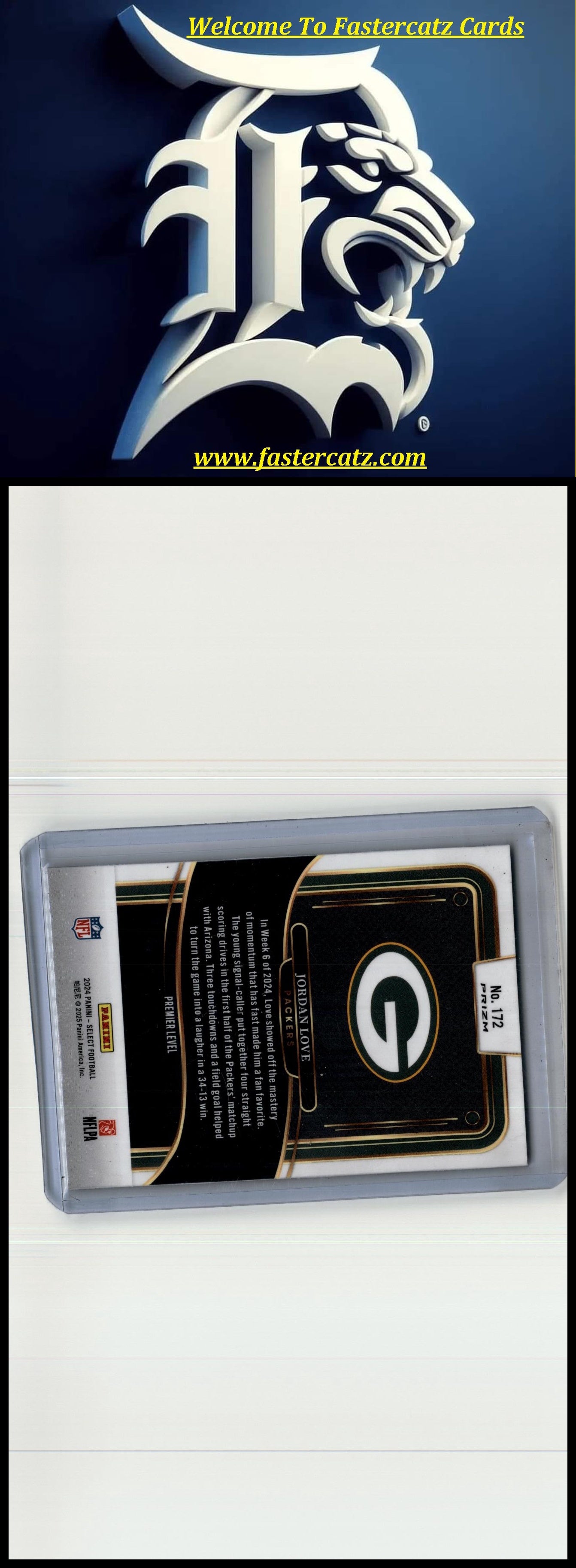2024 Panini Select #172 Jordan Love Green Prizm #/5