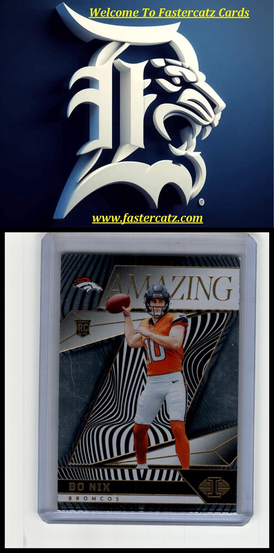 2024 Panini Illusions #7 Bo Nix Amazing Black #/1