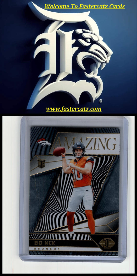 2024 Panini Illusions #7 Bo Nix Amazing Black #/1