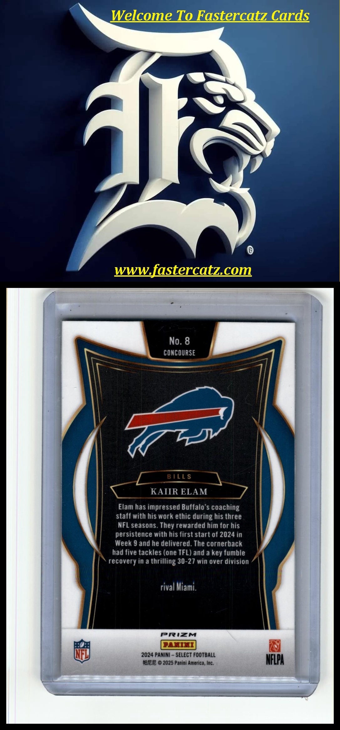 2024 Panini Select #8 Kaiir Elam