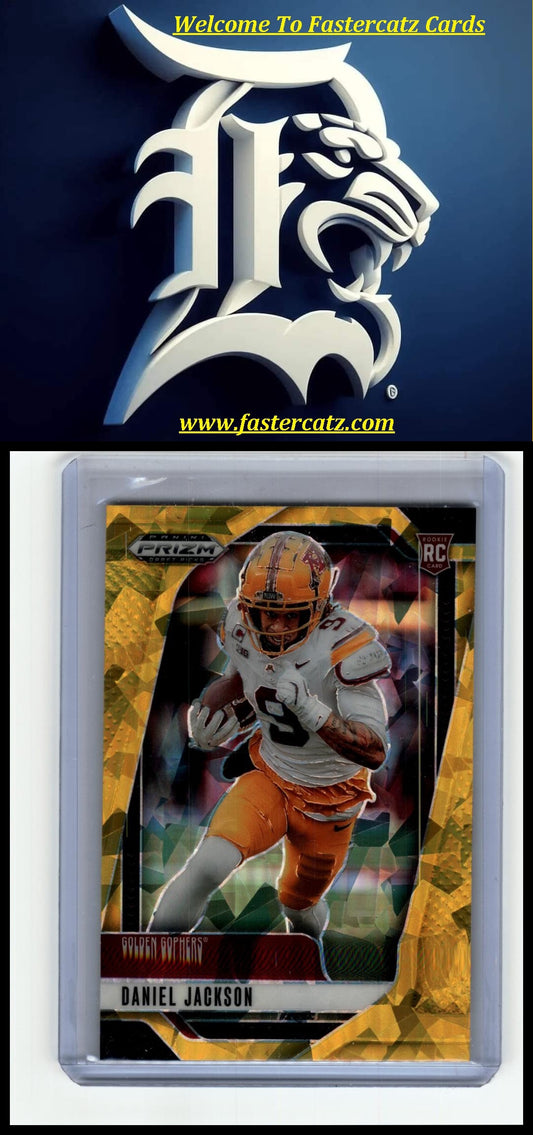 2025 Panini Prizm Draft Picks #69 Daniel Jackson Prizms Gold Ice