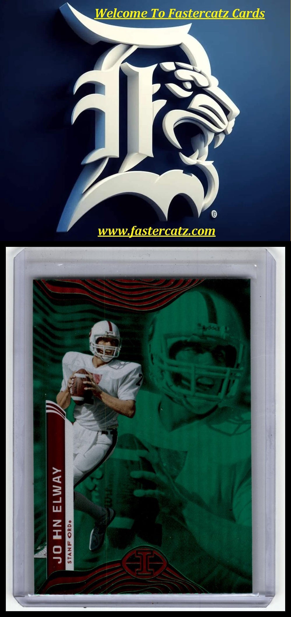 2023 Panini Chronicles Draft Picks #14 John Elway Illusions Green