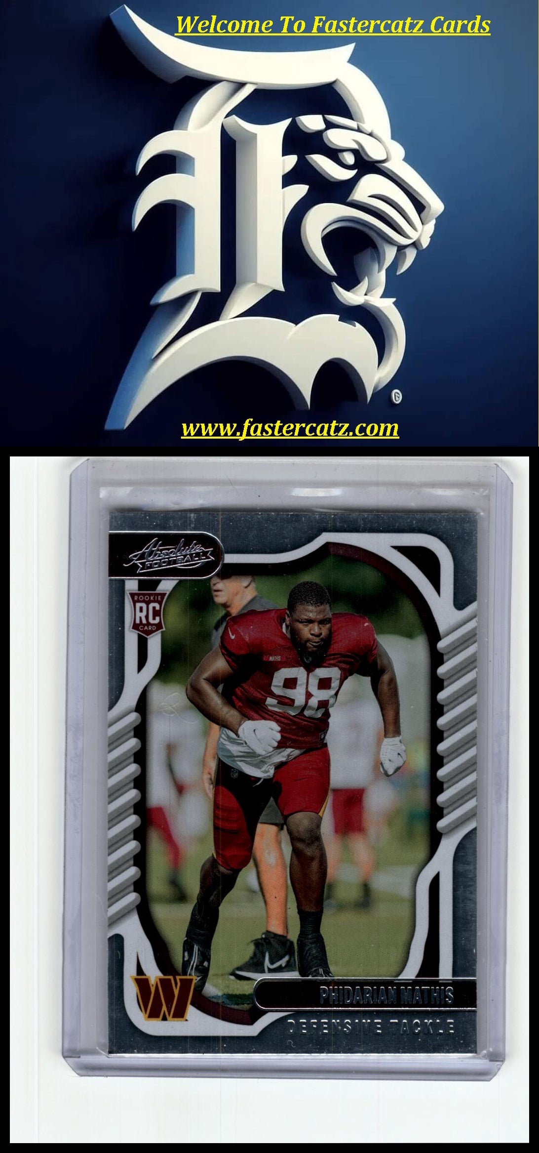 2022 Panini Absolute #189 Phidarian Mathis Signature Rookies Orange Mosaic #/35