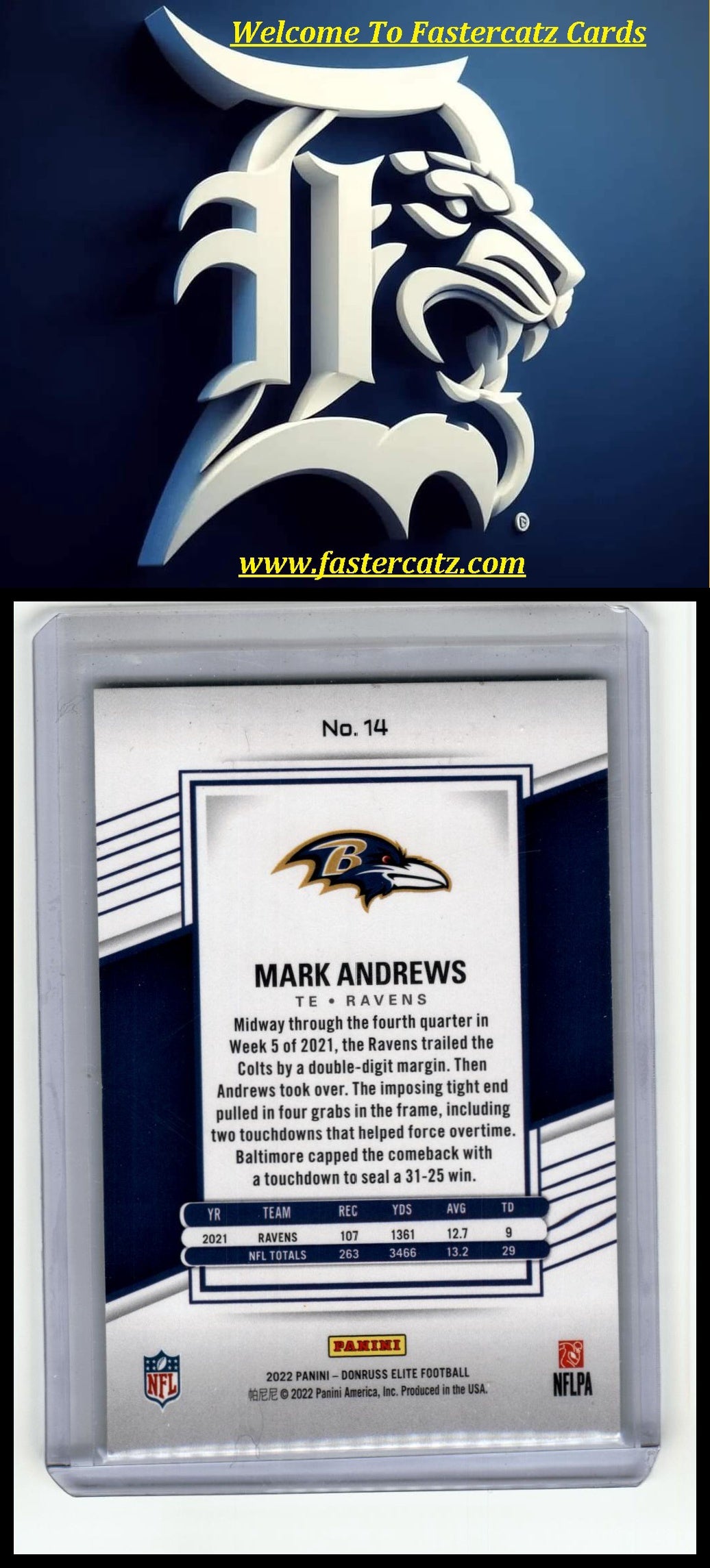 2022 Donruss Elite #14 Mark Andrews