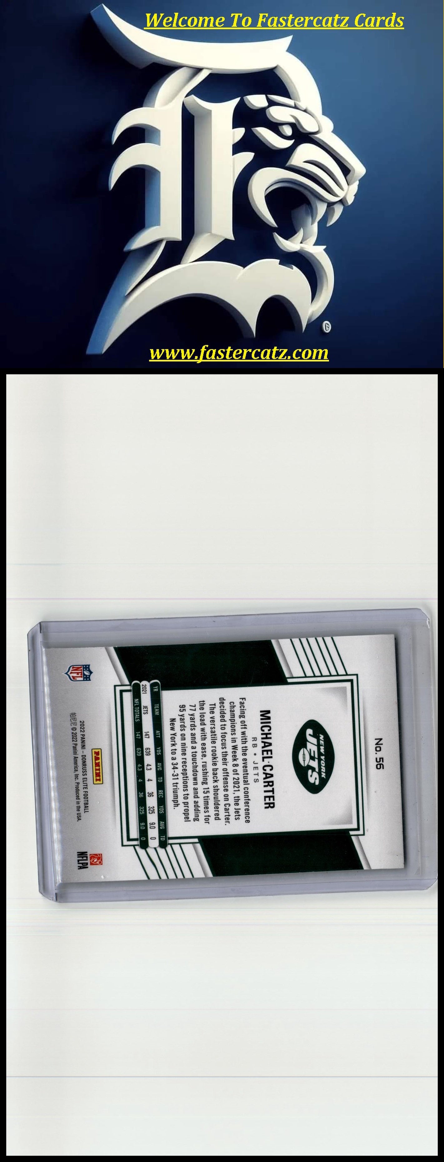 2022 Donruss Elite #56 Michael Carter