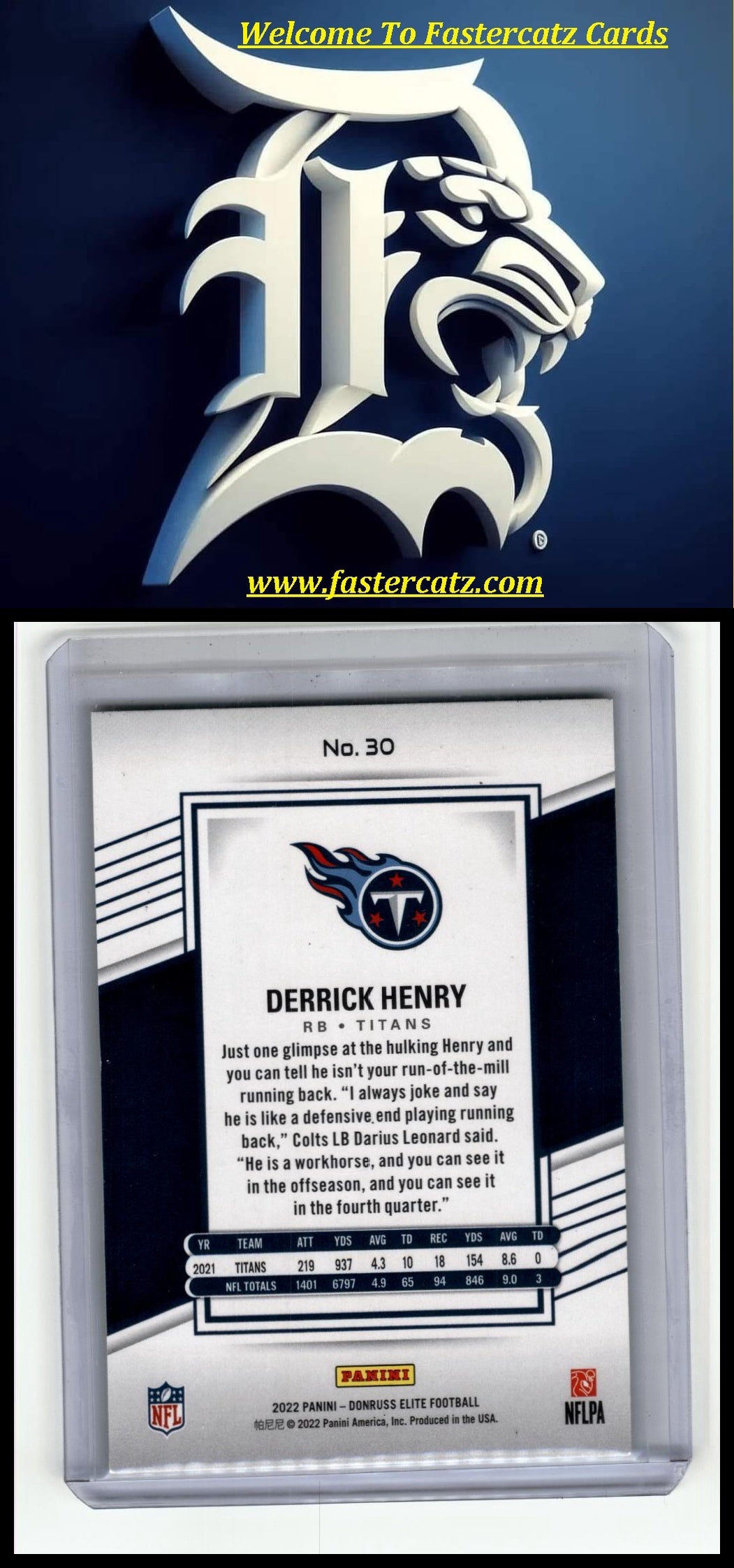 2022 Donruss Elite #30 Derrick Henry