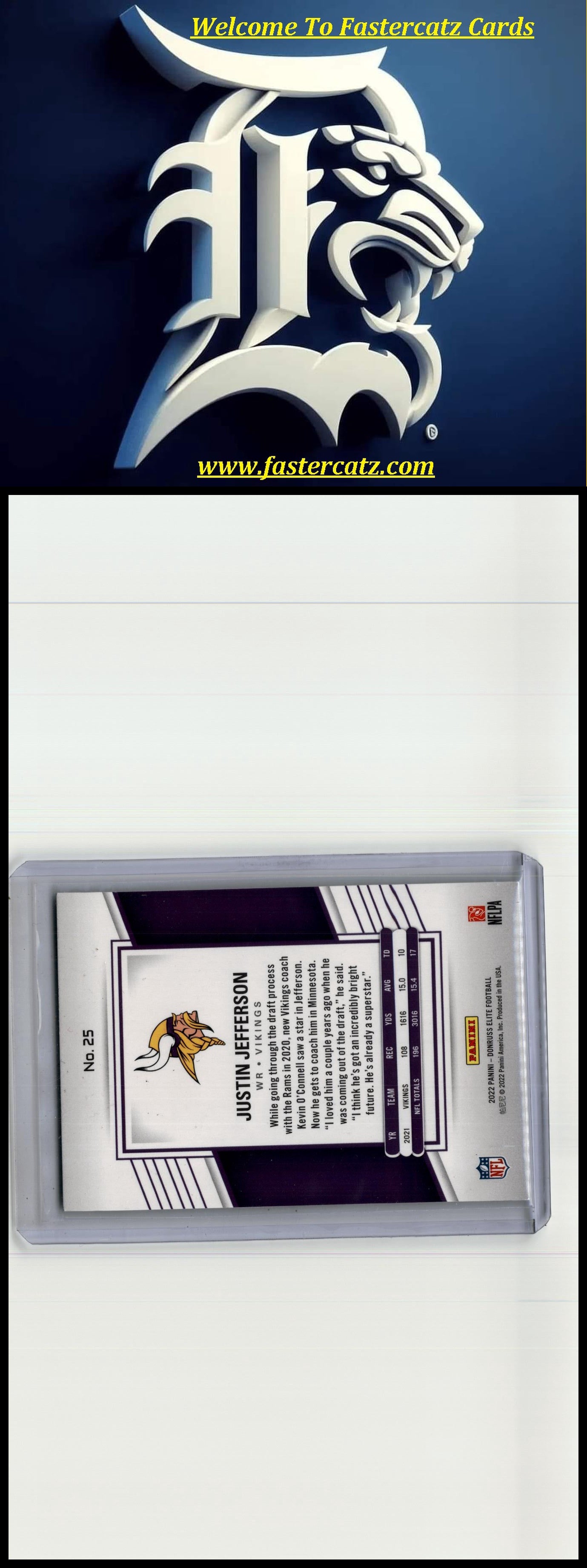 2022 Donruss Elite #25 Justin Jefferson