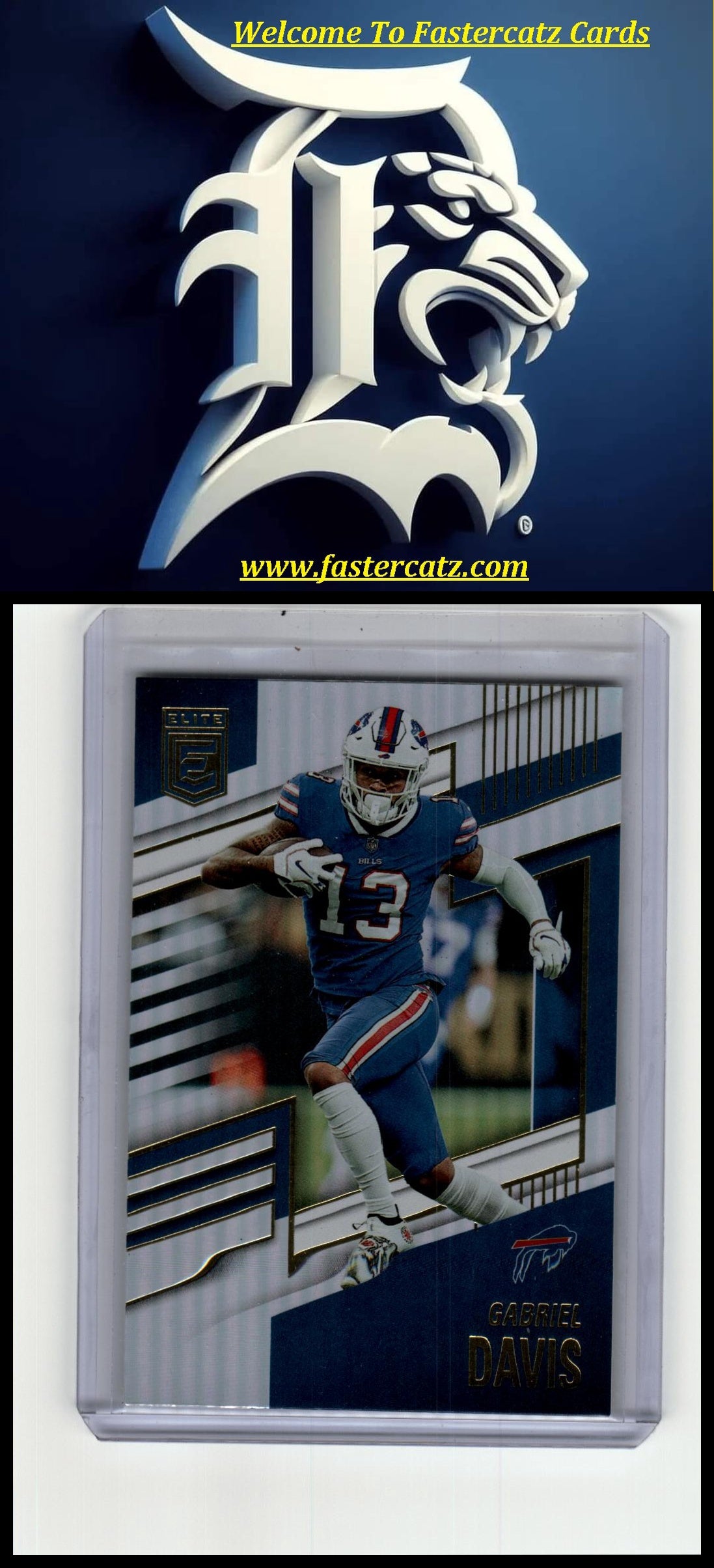 2022 Donruss Elite #51 Gabriel Davis Yellow #/75