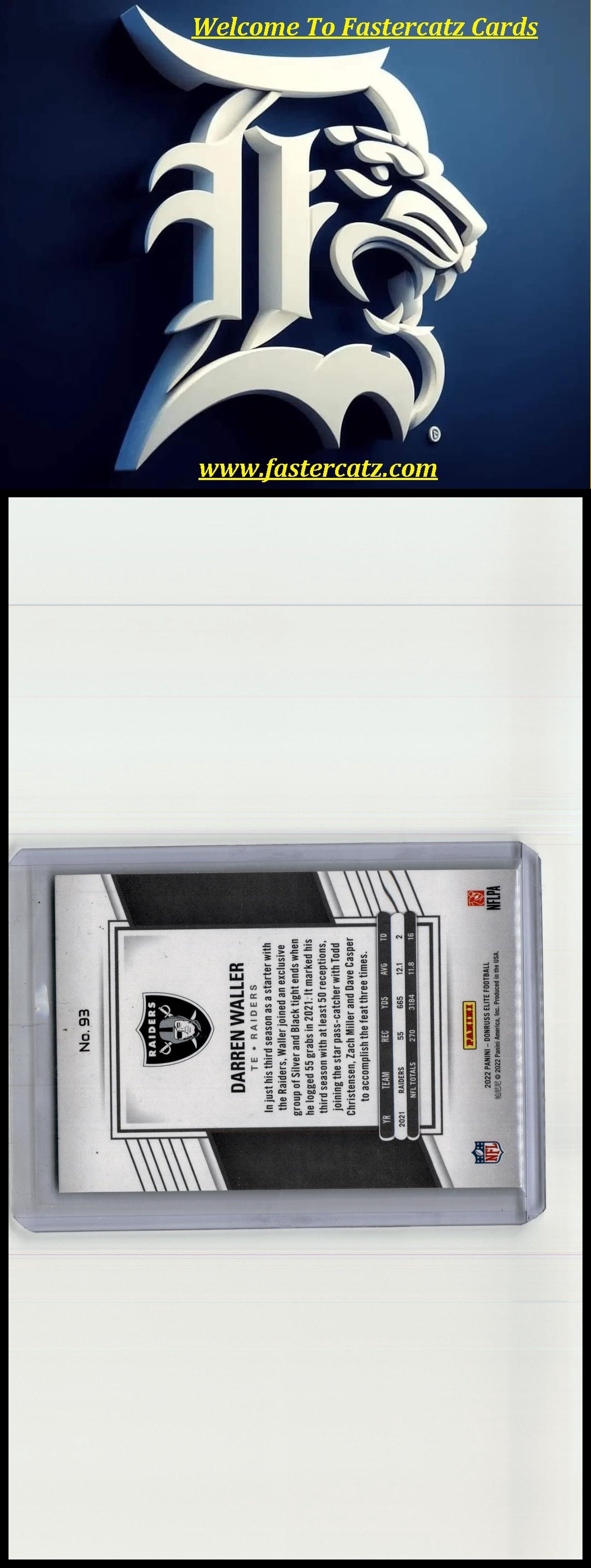 2022 Donruss Elite #93 Darren Waller