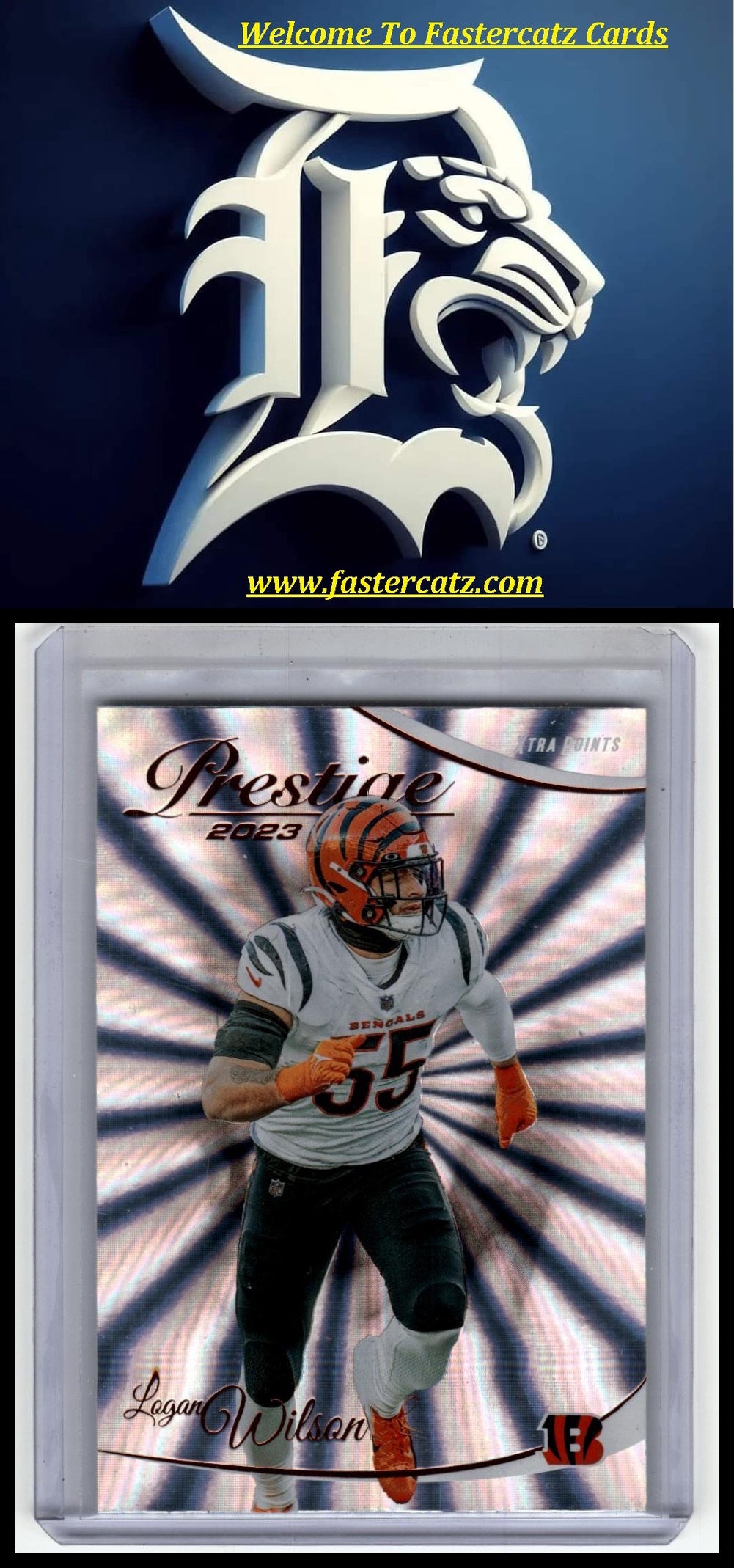 2023 Panini Prestige #63 Logan Wilson Xtra Points Sunburst