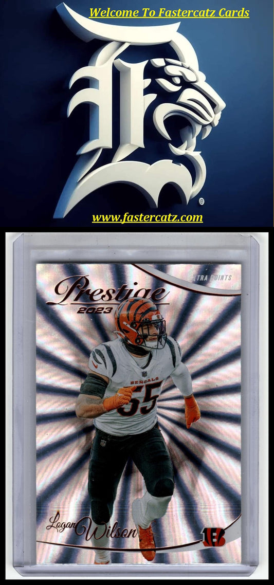 2023 Panini Prestige #63 Logan Wilson Xtra Points Sunburst
