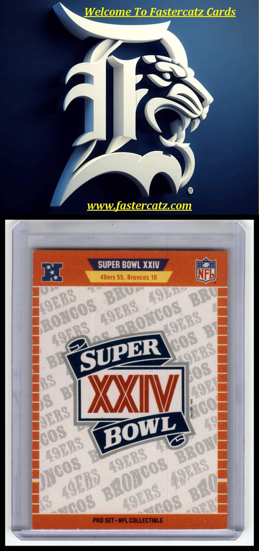 1990 Pro Set #XXIV Super Bowl XXIV SBXXIV Super Bowl XXIV NFL Collectible