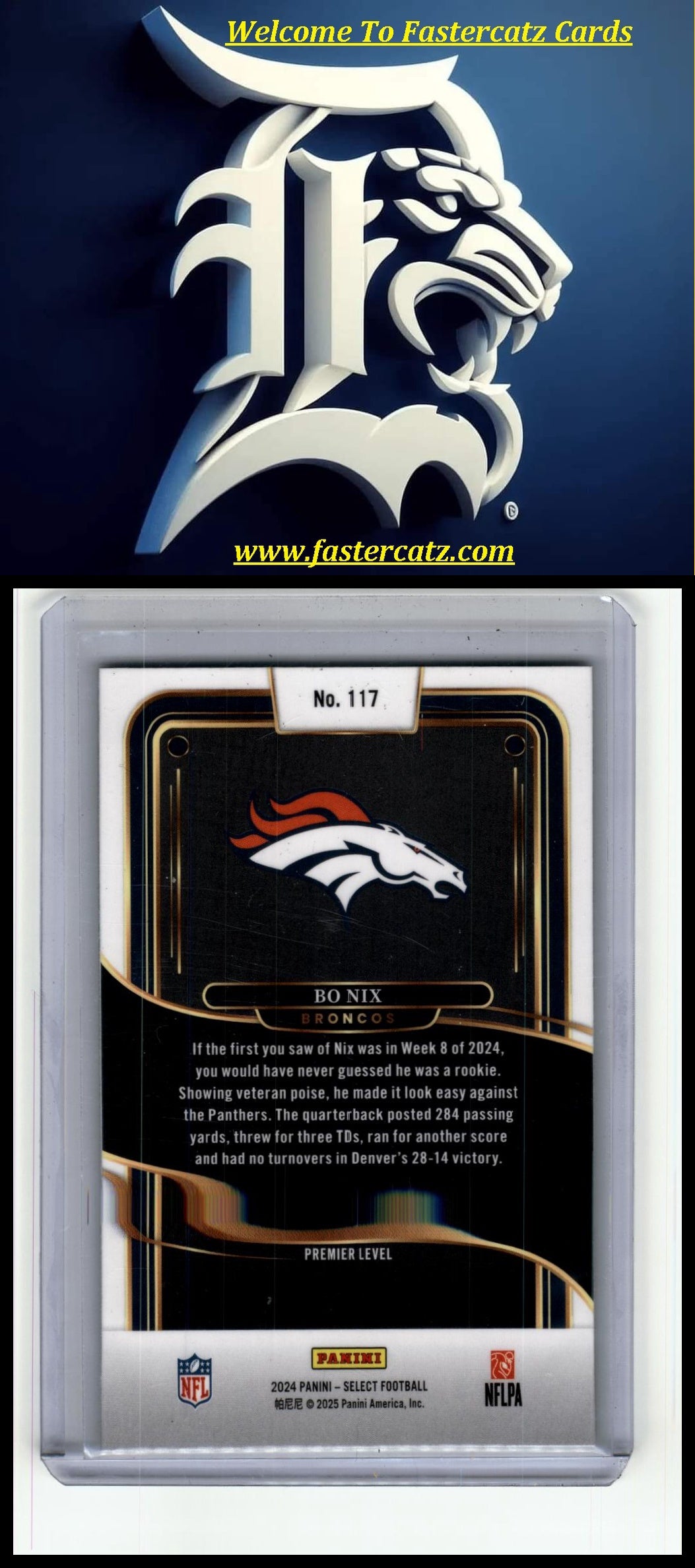2024 Panini Select #117 Bo Nix