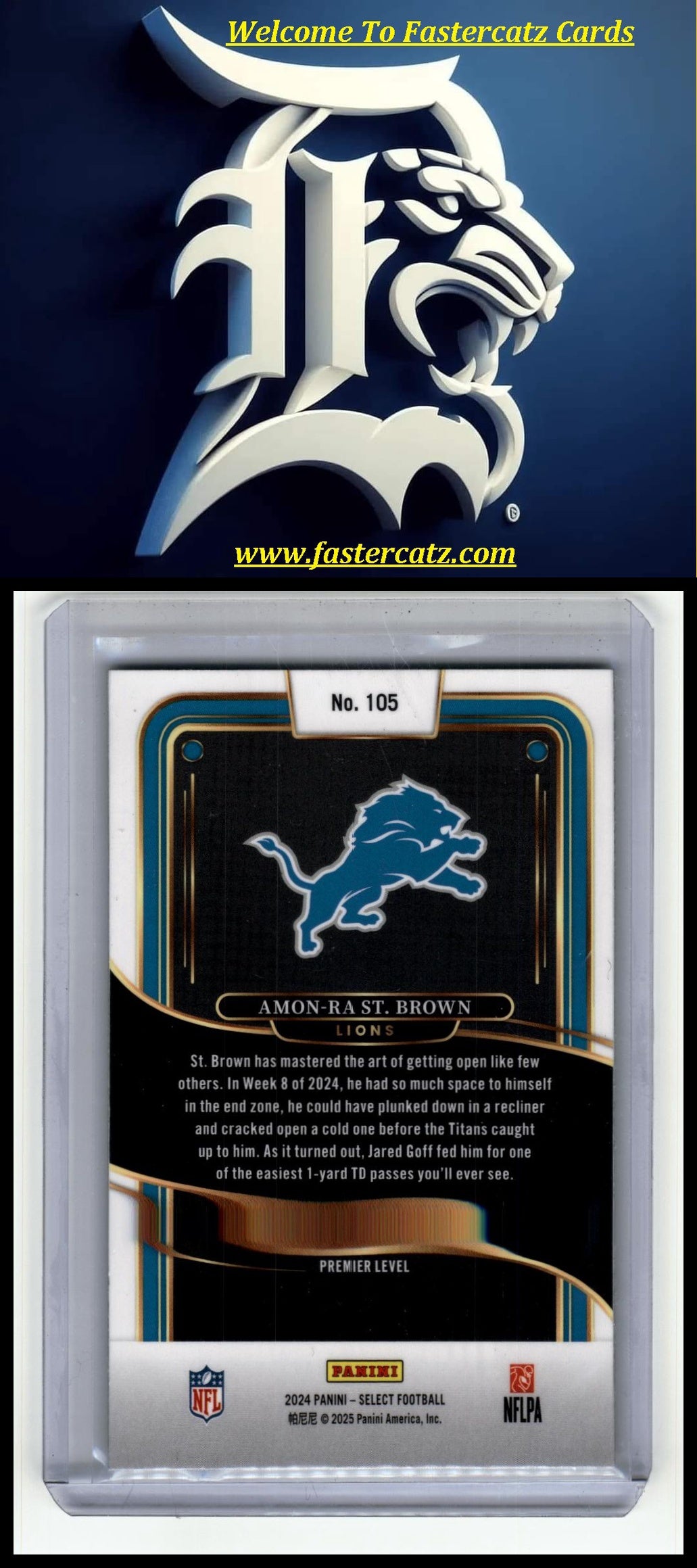 2024 Panini Select #105 Amon-Ra St. Brown