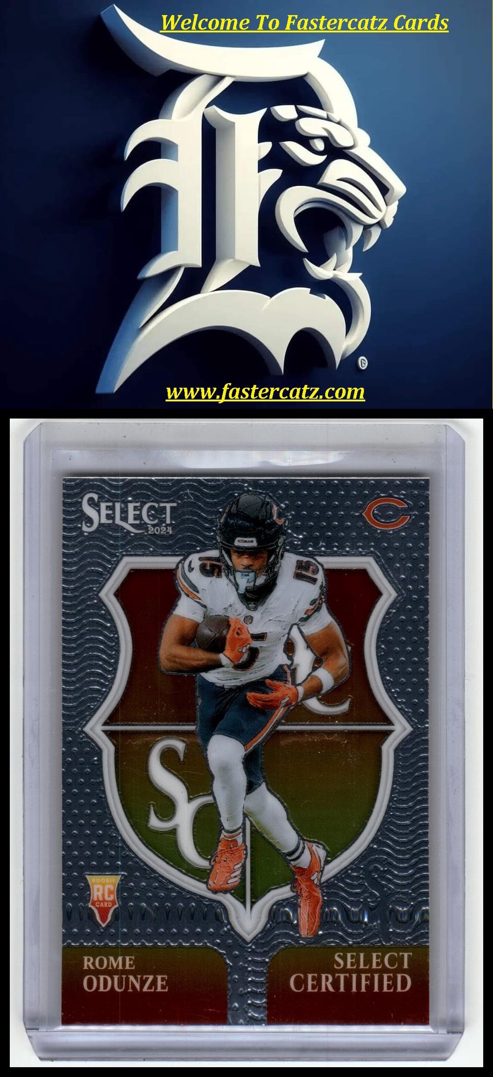 2024 Panini Select #10 Rome Odunze Select Certified Rookies