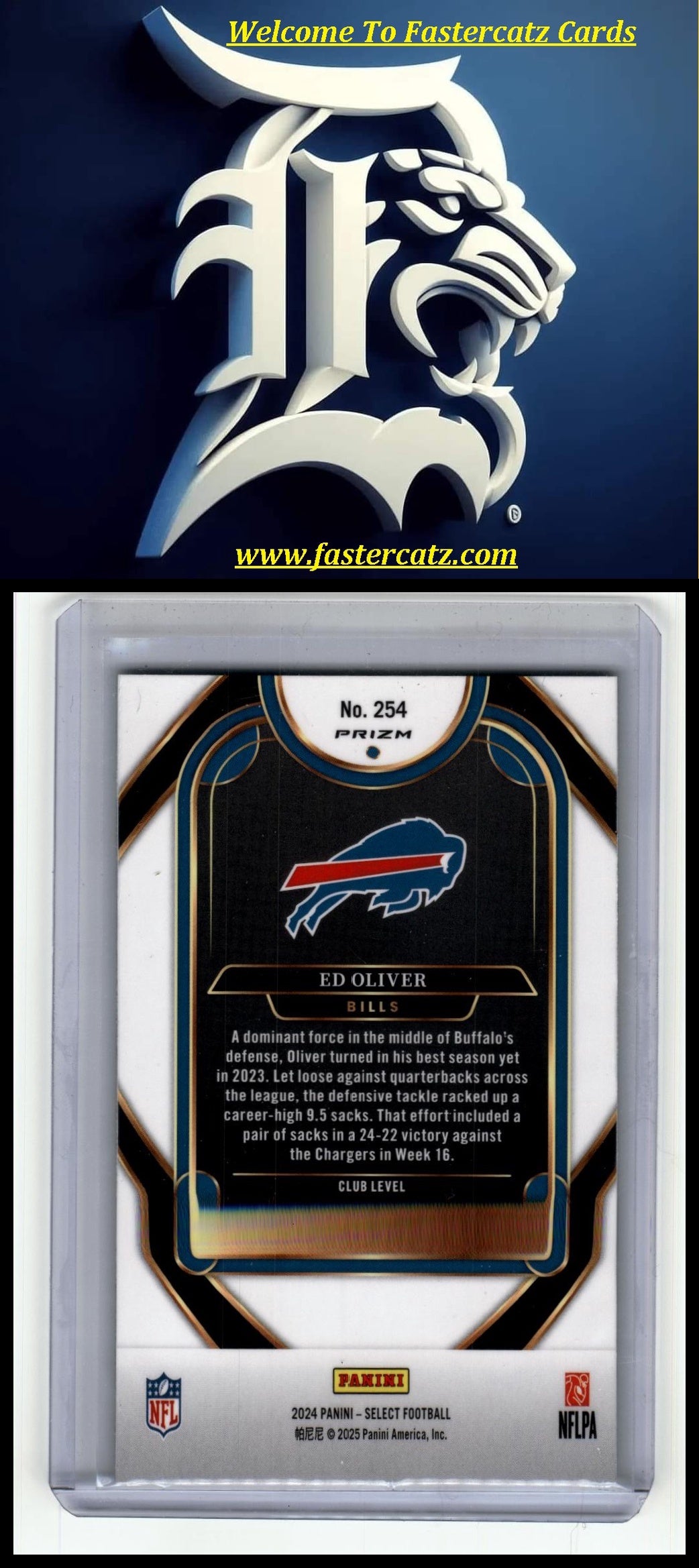 2024 Panini Select #254 Ed Oliver
