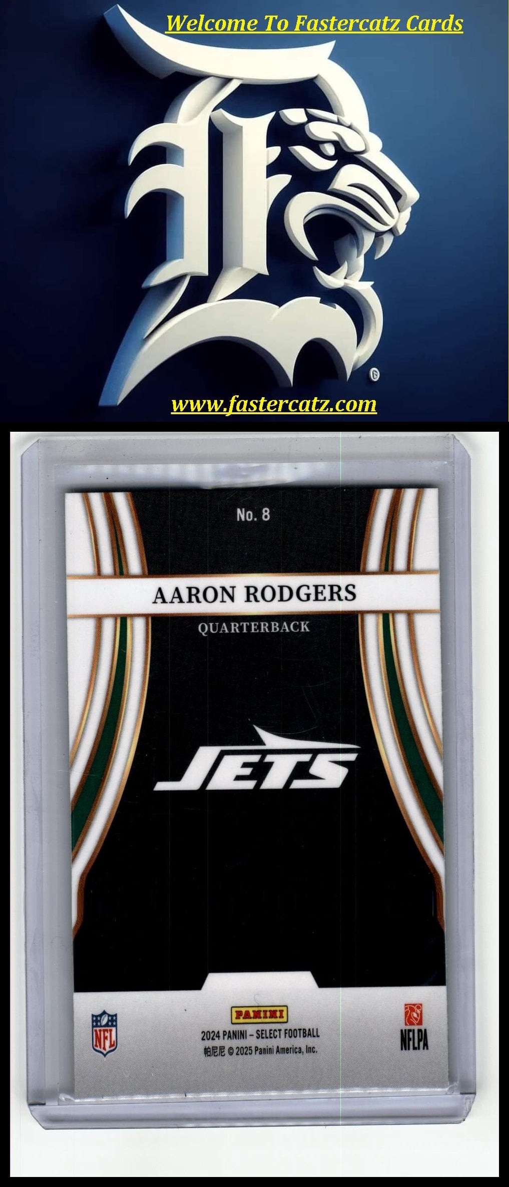 2024 Panini Select #8 Aaron Rodgers Turbocharged