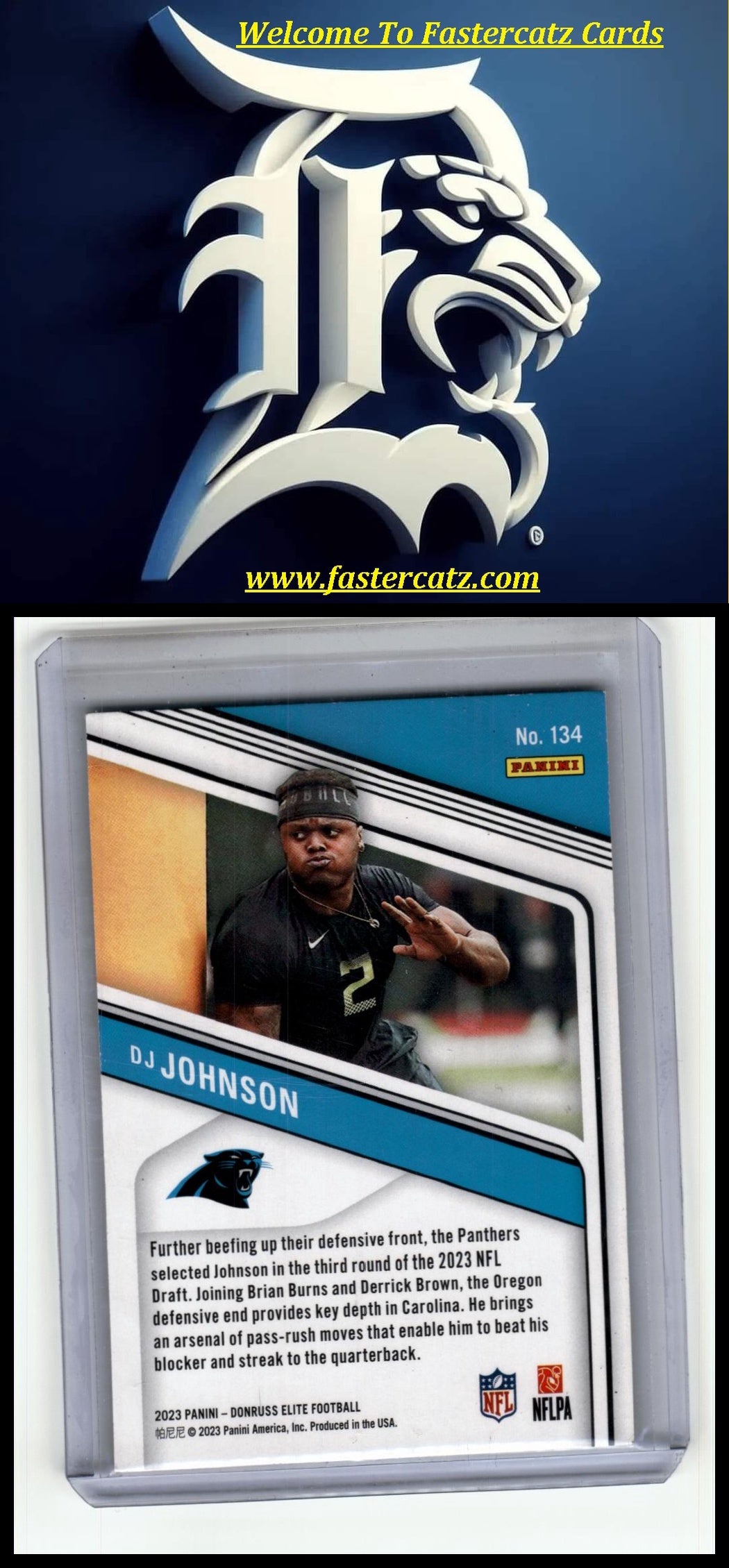 2023 Donruss Elite #134 DJ Johnson Pink