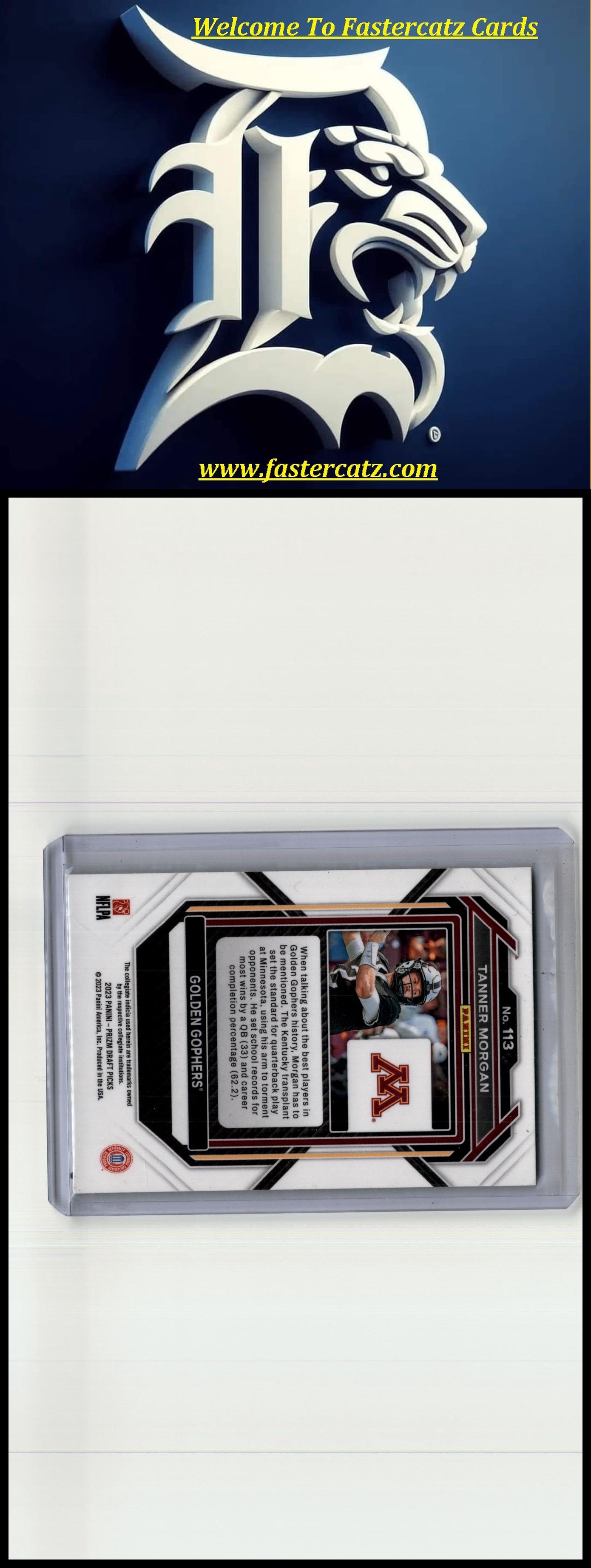 2023 Panini Prizm Draft Picks #113 Tanner Morgan