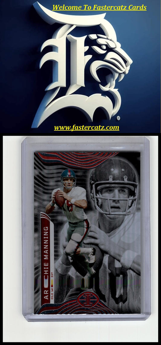 2023 Panini Chronicles Draft Picks #2 Archie Manning Illusions Gold #/10