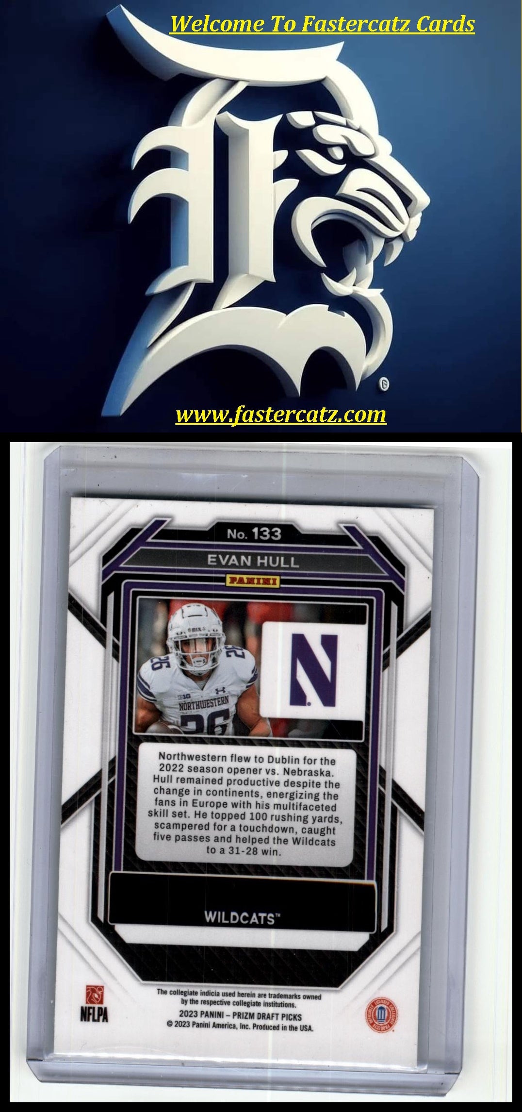 2023 Panini Prizm Draft Picks #133 Evan Hull