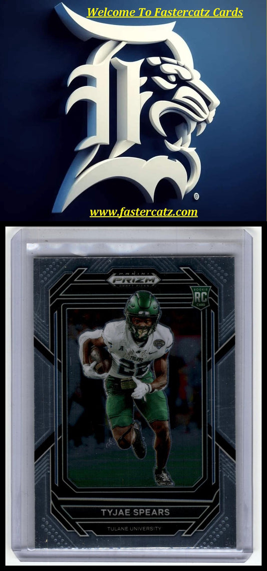 2023 Panini Prizm Draft Picks #123 Tyjae Spears Prizms Green