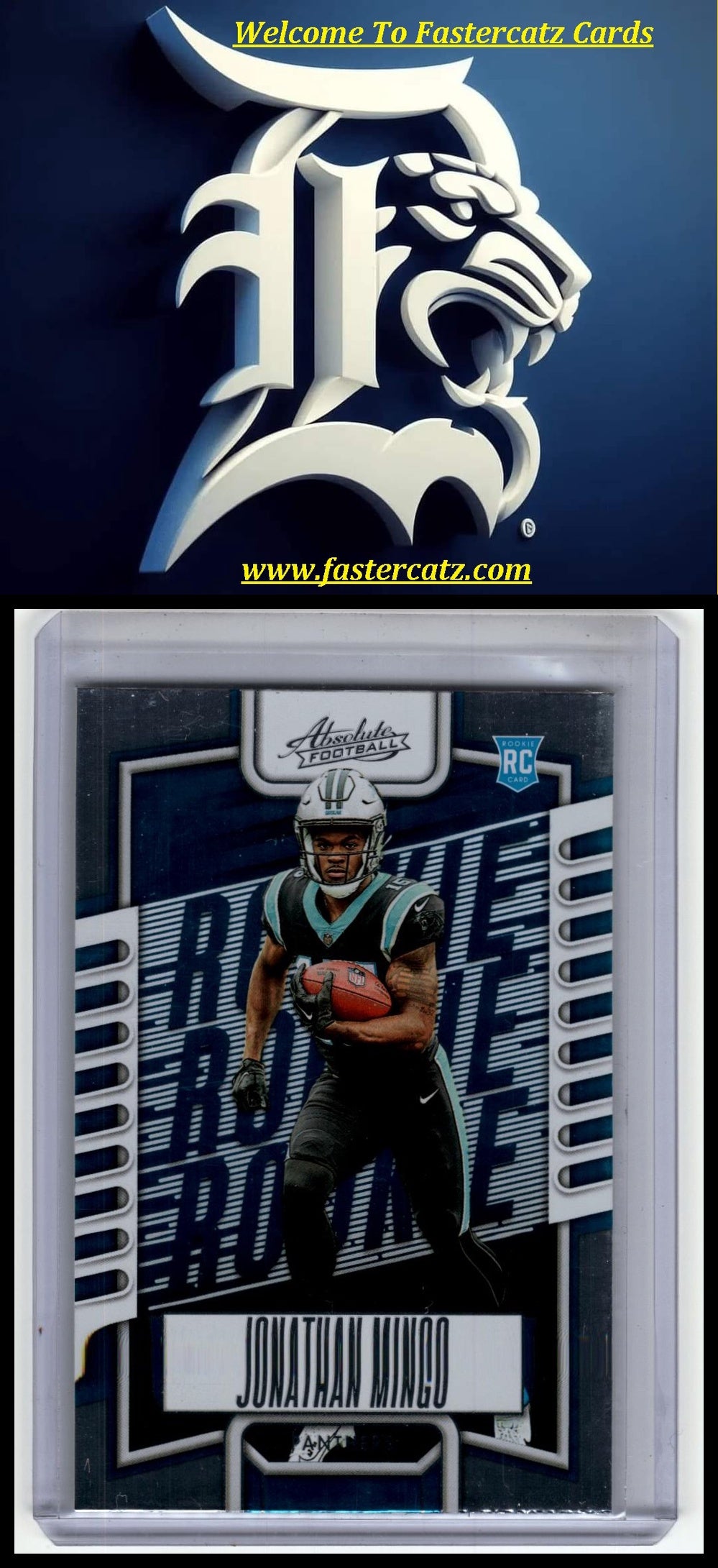 2023 Panini Absolute #117 Jonathan Mingo Signature Rookies Spectrum Blue #/50