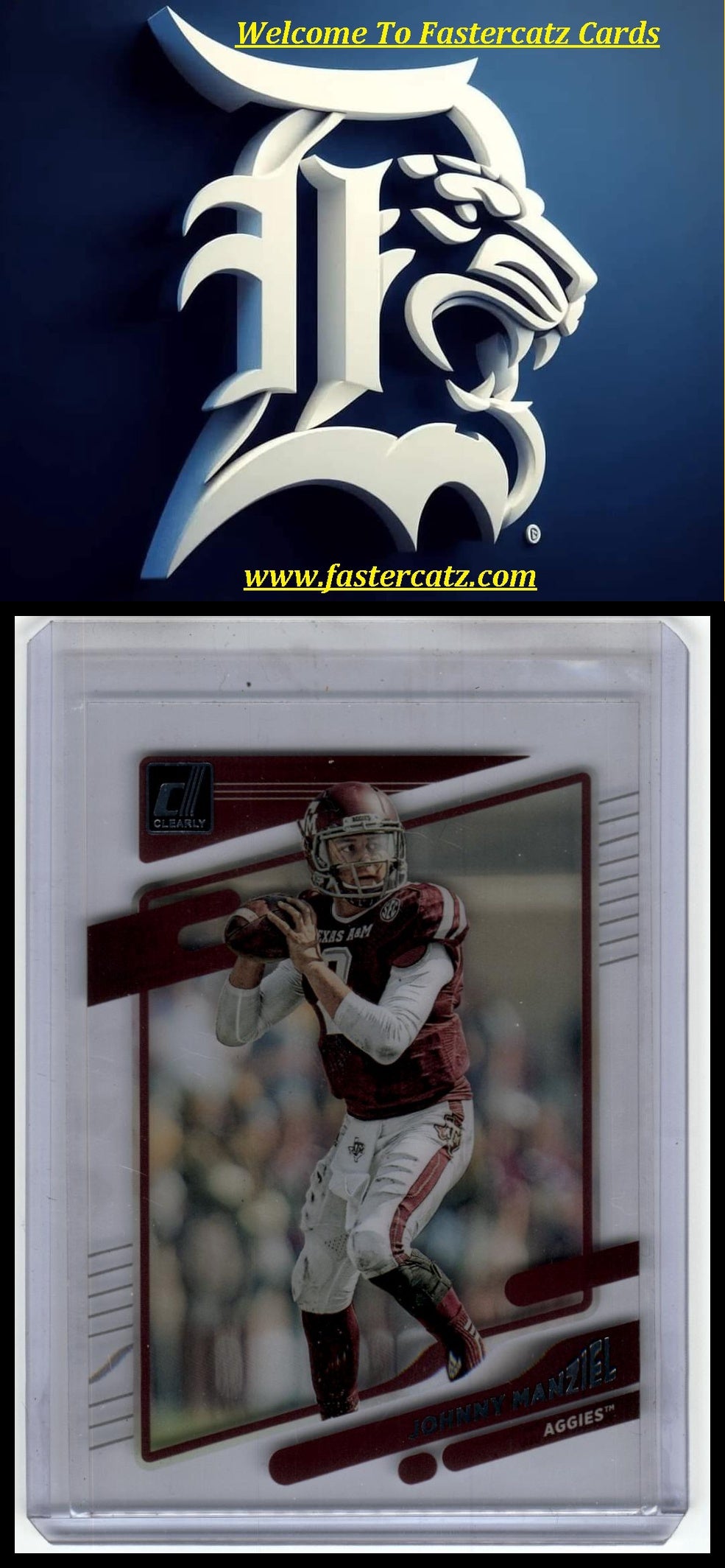 2023 Panini Chronicles Draft Picks #13 Johnny Manziel Clearly Donruss Blue #/99