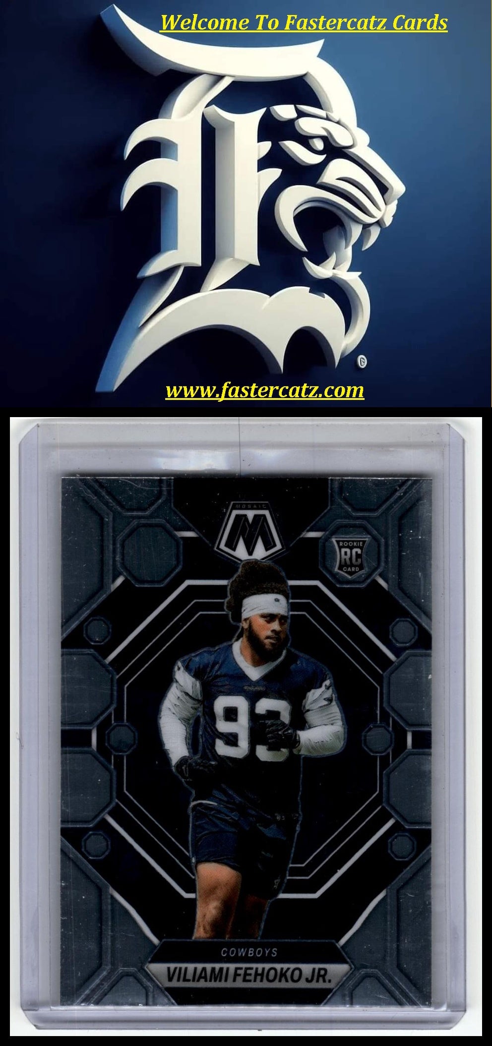 2023 Panini Mosaic #375 Viliami Fehoko Jr. Genesis Mosaic