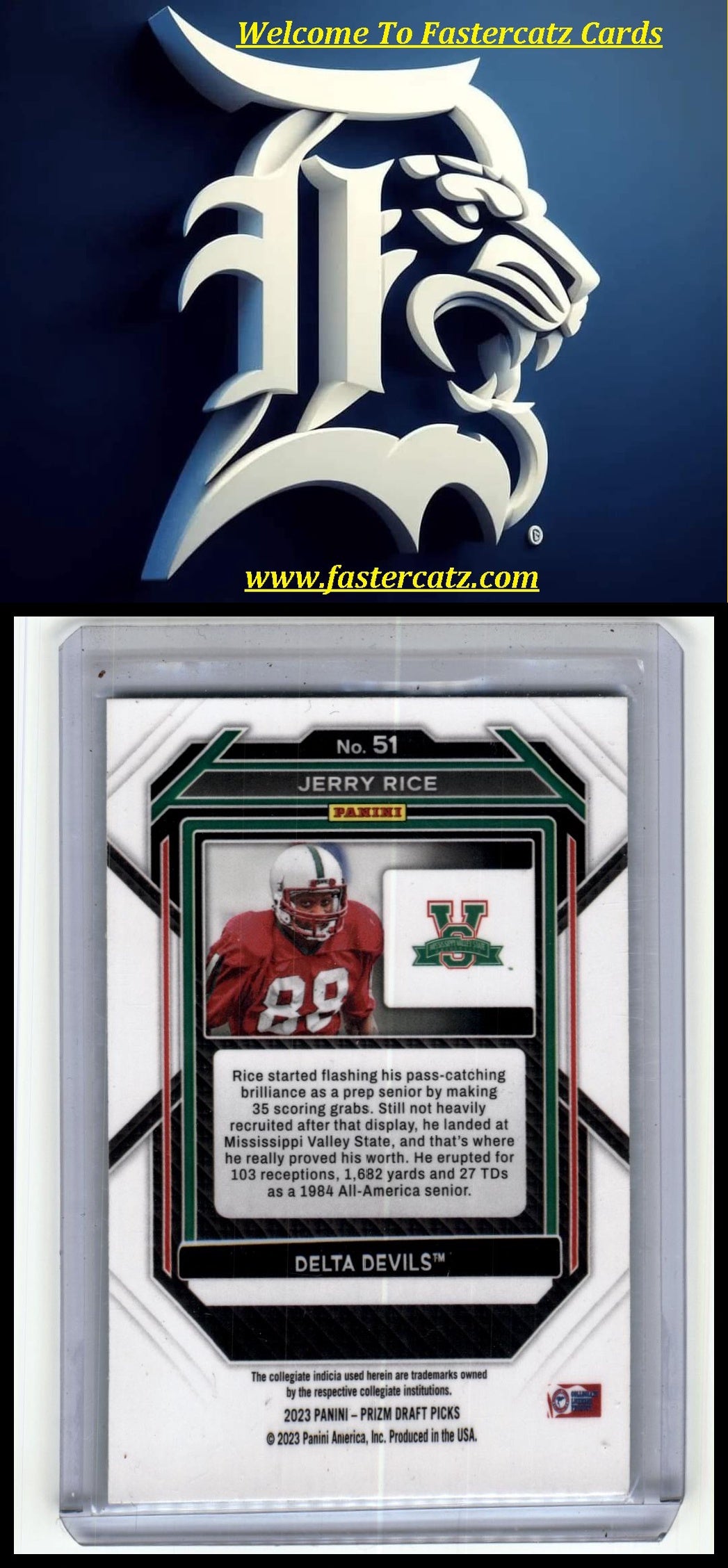 2020 Panini Prizm Draft Picks #51 Jerry Rice