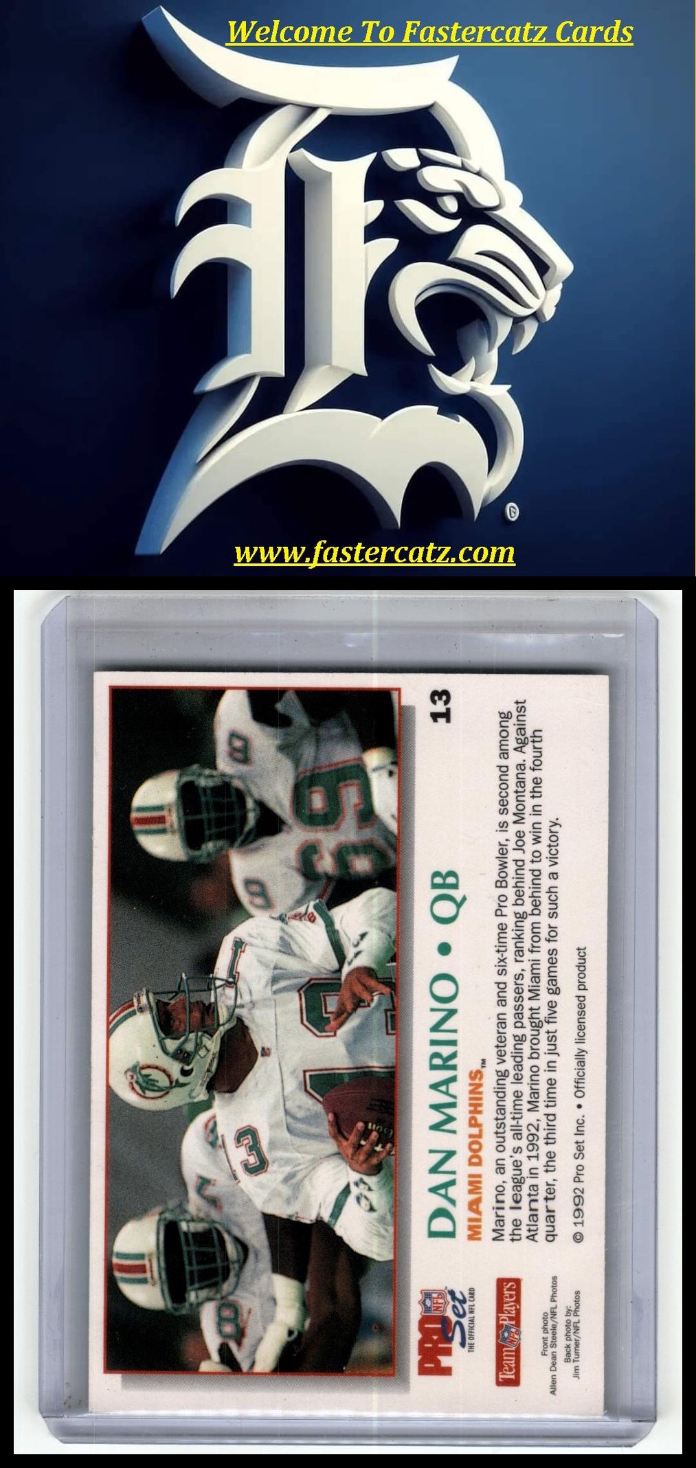 1992 Pro Set Power #13 Dan Marino