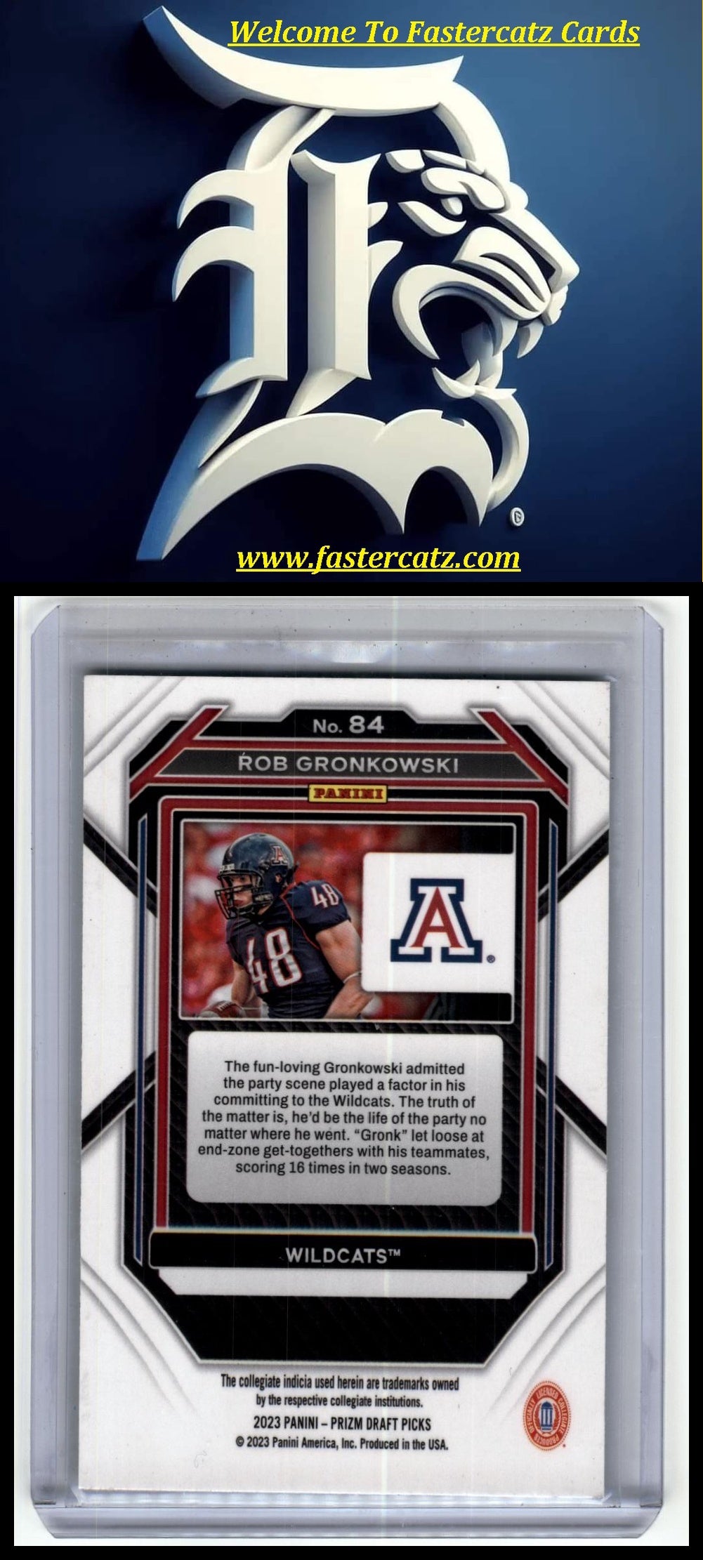2023 Panini Prizm Draft Picks #84 Rob Gronkowski