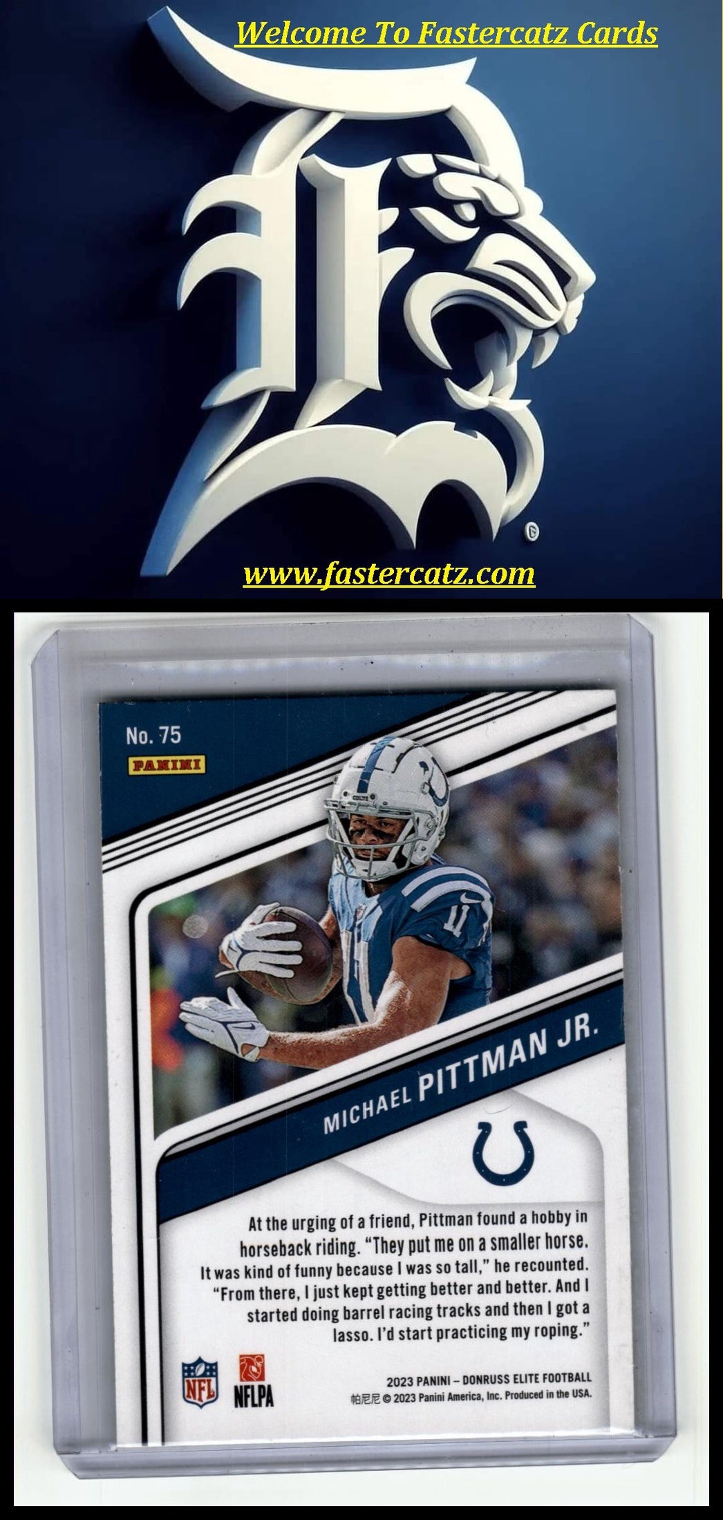 2023 Donruss Elite #75 Michael Pittman Jr.